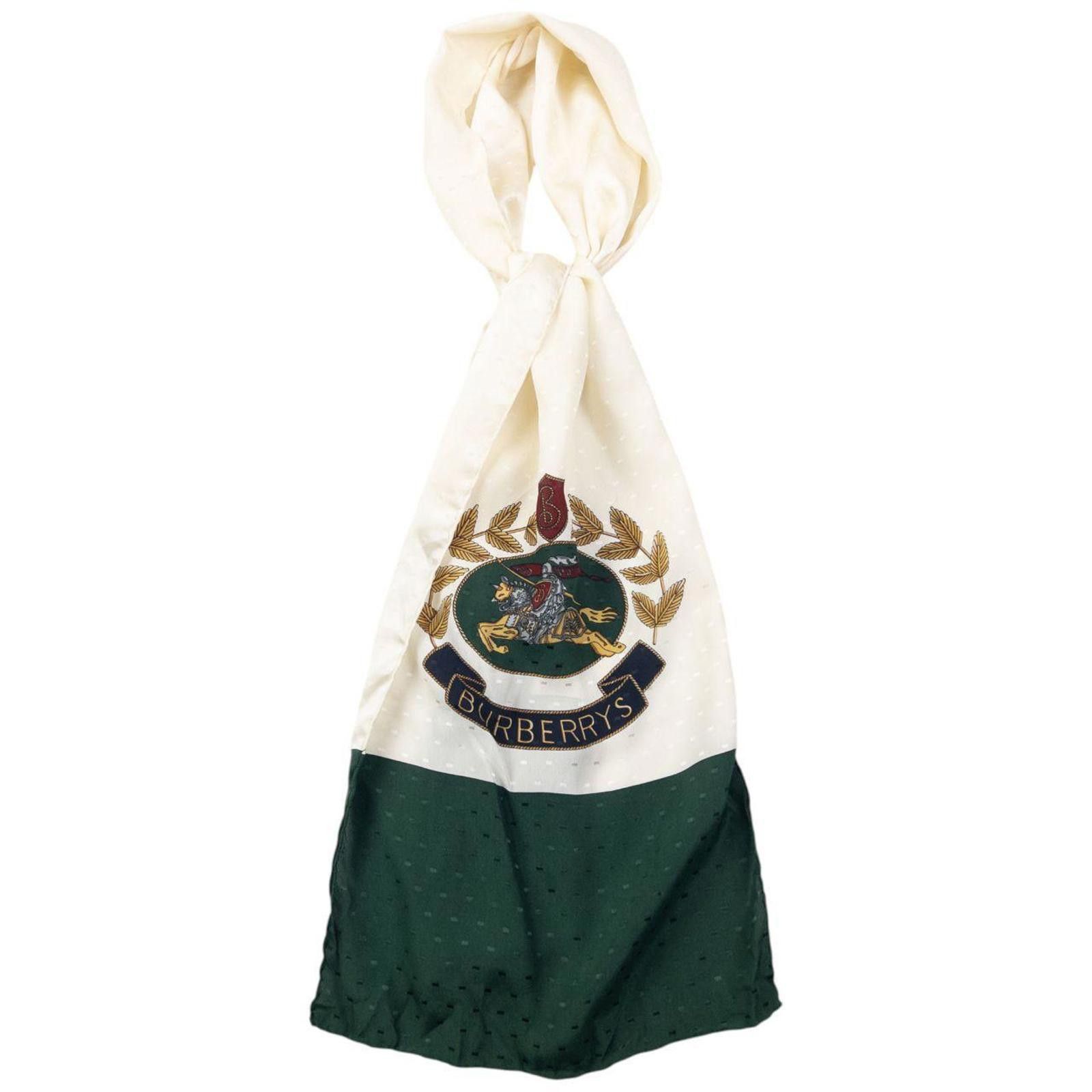 Burberry Vintage 90s Burberry Silk Scarf Size ONE SIZE - 6 Thumbnail