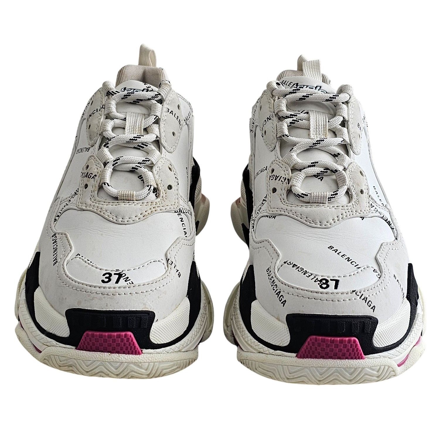 Balenciaga Balenciaga Triple S sneakers in white and black Size US 7 / IT 37 - 4 Thumbnail