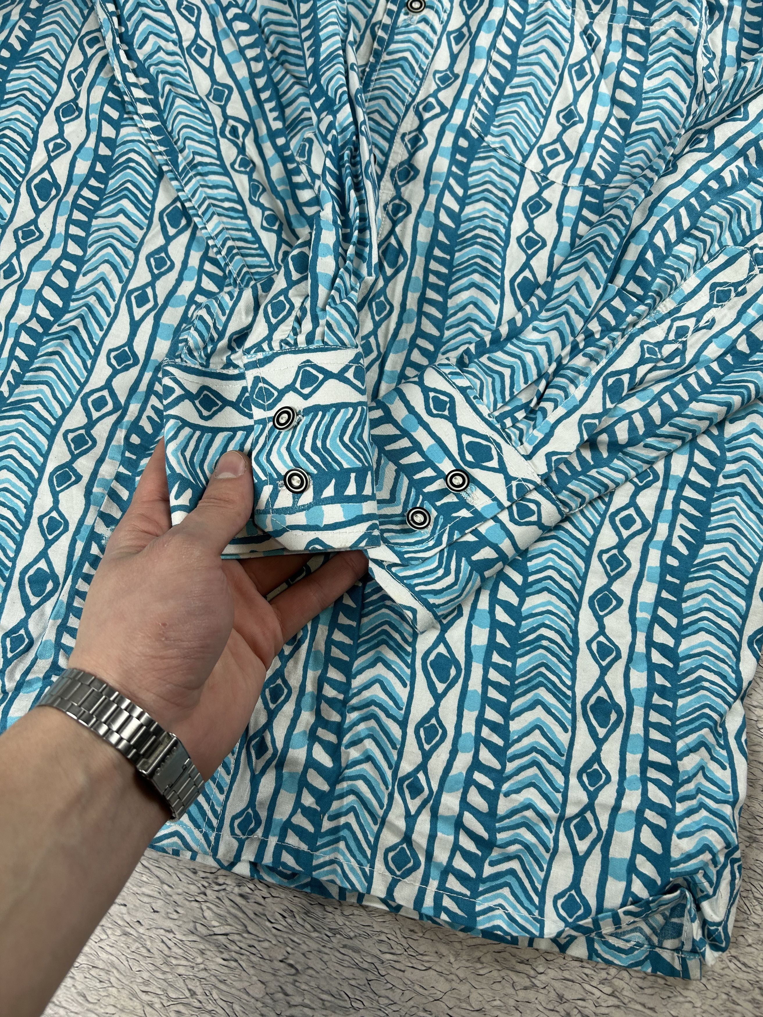 Flannel × Japanese Brand × Vintage Vintage Oldmoney style shirts Monogram AOP Mambo style Size US L / EU 52-54 / 3 - 6 Thumbnail