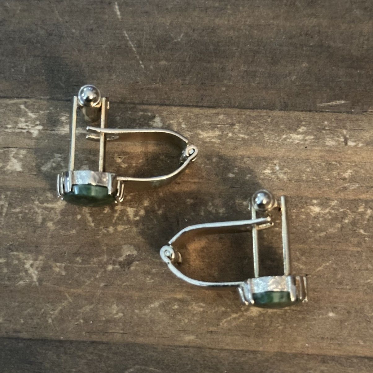 Other Gold tone moss agate cuff links Size ONE SIZE - 5 Thumbnail