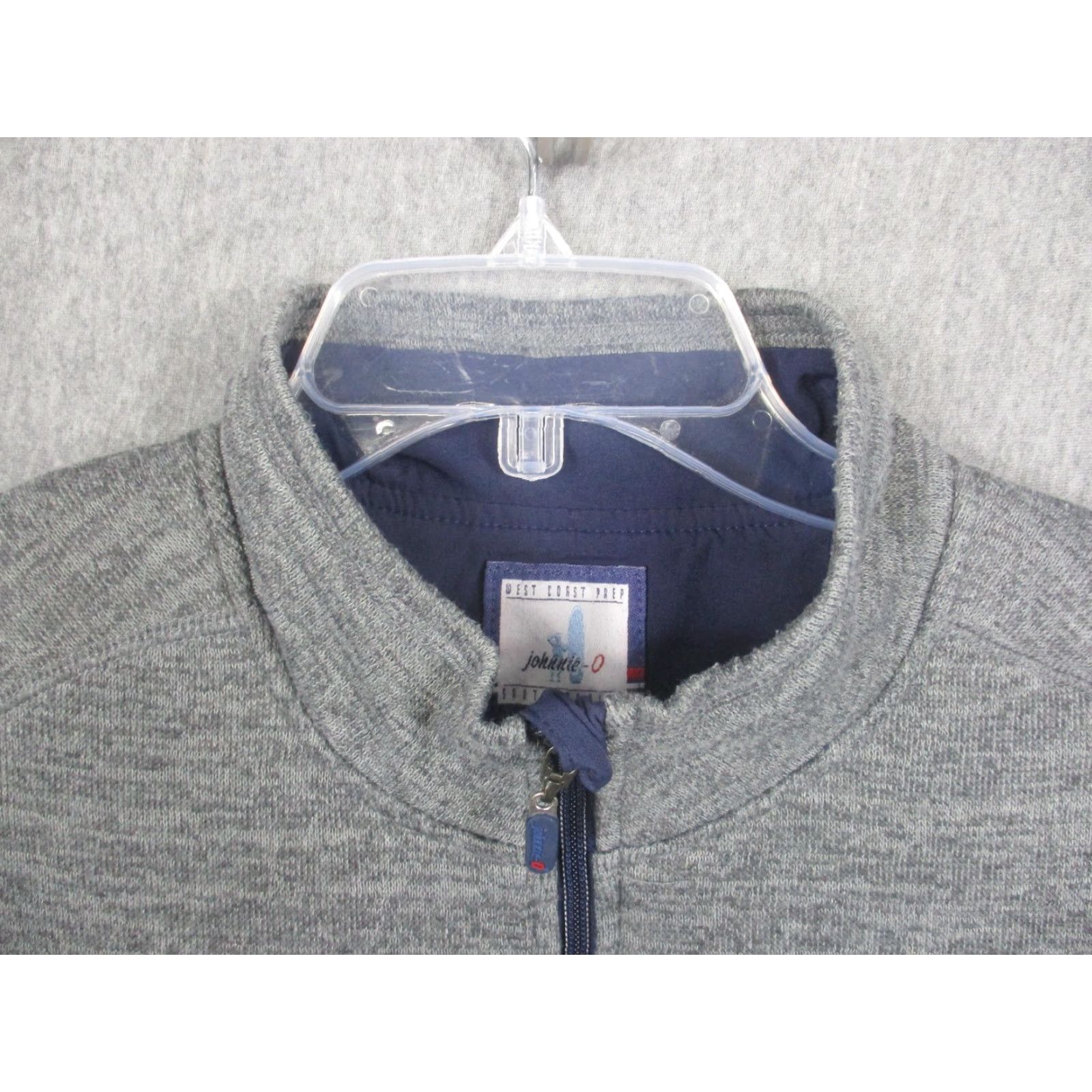 johnnie-O VINTAGE: No — (not vintage) Johnnie-O Vest Mens XL Gray Heather Full Zip Knit Lined Pockets Golf JMVT1100 Size US XL / EU 56 / 4 - 3 Thumbnail