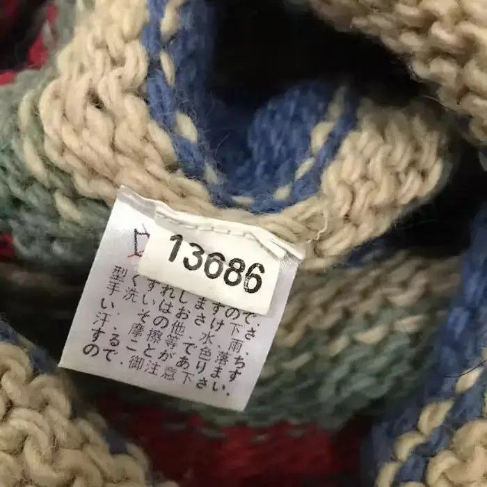 Japanese Brand Japanese Brand Multicolour Knit Beanie Hat Size ONE SIZE - 5 Thumbnail