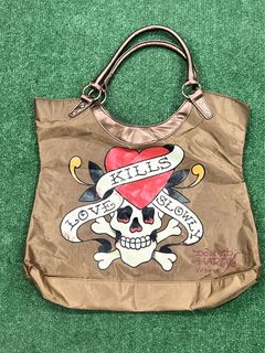 Ed hardy love discount kills slowly purse