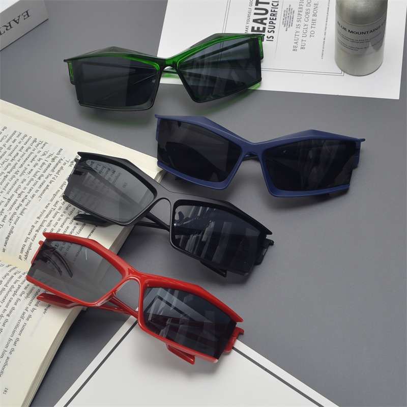 Electric Visual Punk Street ins style custom avant-garde sunglasses Size ONE SIZE - 6 Thumbnail