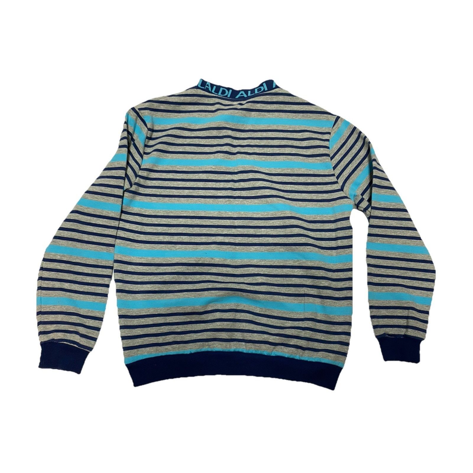 Other Aldi Sweatshirt Mens M Crewneck Stripes Retro Cuffs Size US M / EU 48-50 / 2 - 7 Thumbnail