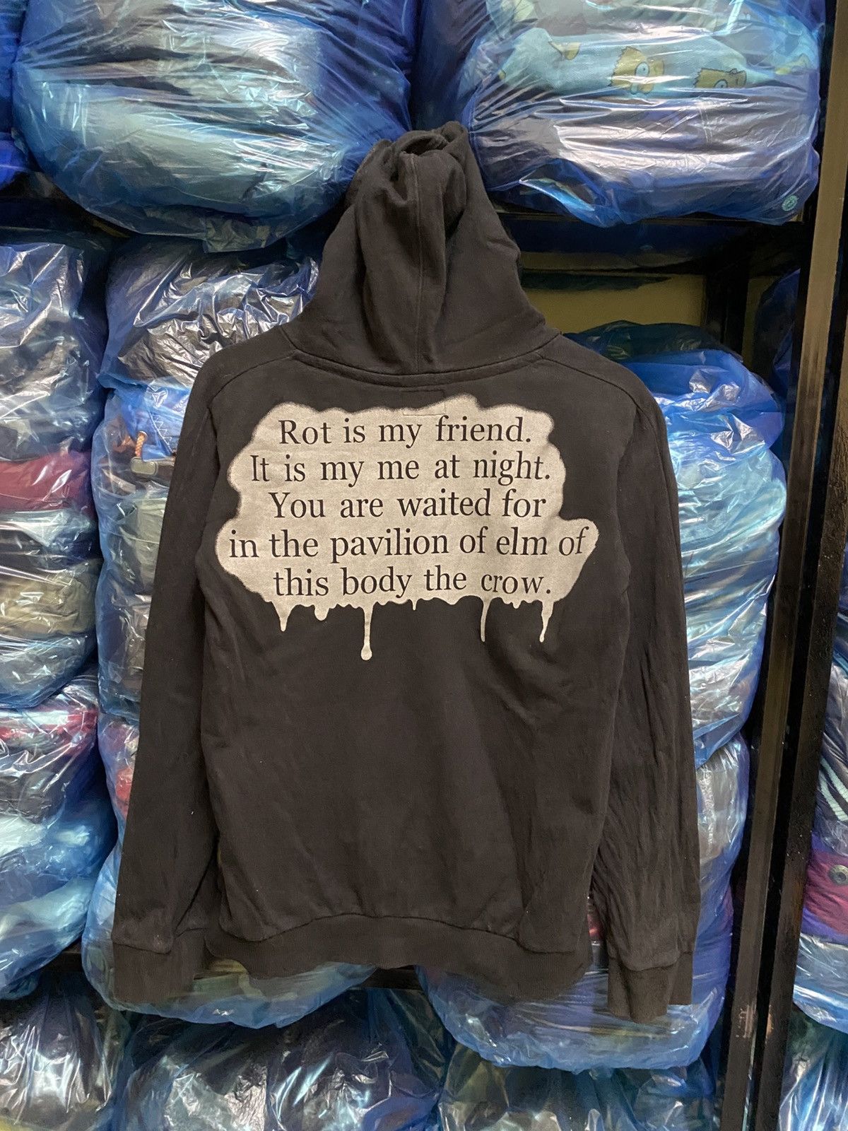 PPFM Vintage PPFM “Rot Is My Friend” Graphic Zip Hoodie – Black Size US S / EU 44-46 / 1 - 8 Thumbnail