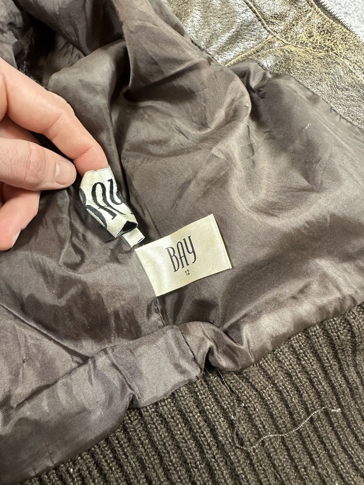 Vintage Y2k Vintage Leather Jacket Opium Avant Garden Rare VTg Pelle Size XL / US 12-14 / IT 48-50 - 6 Thumbnail