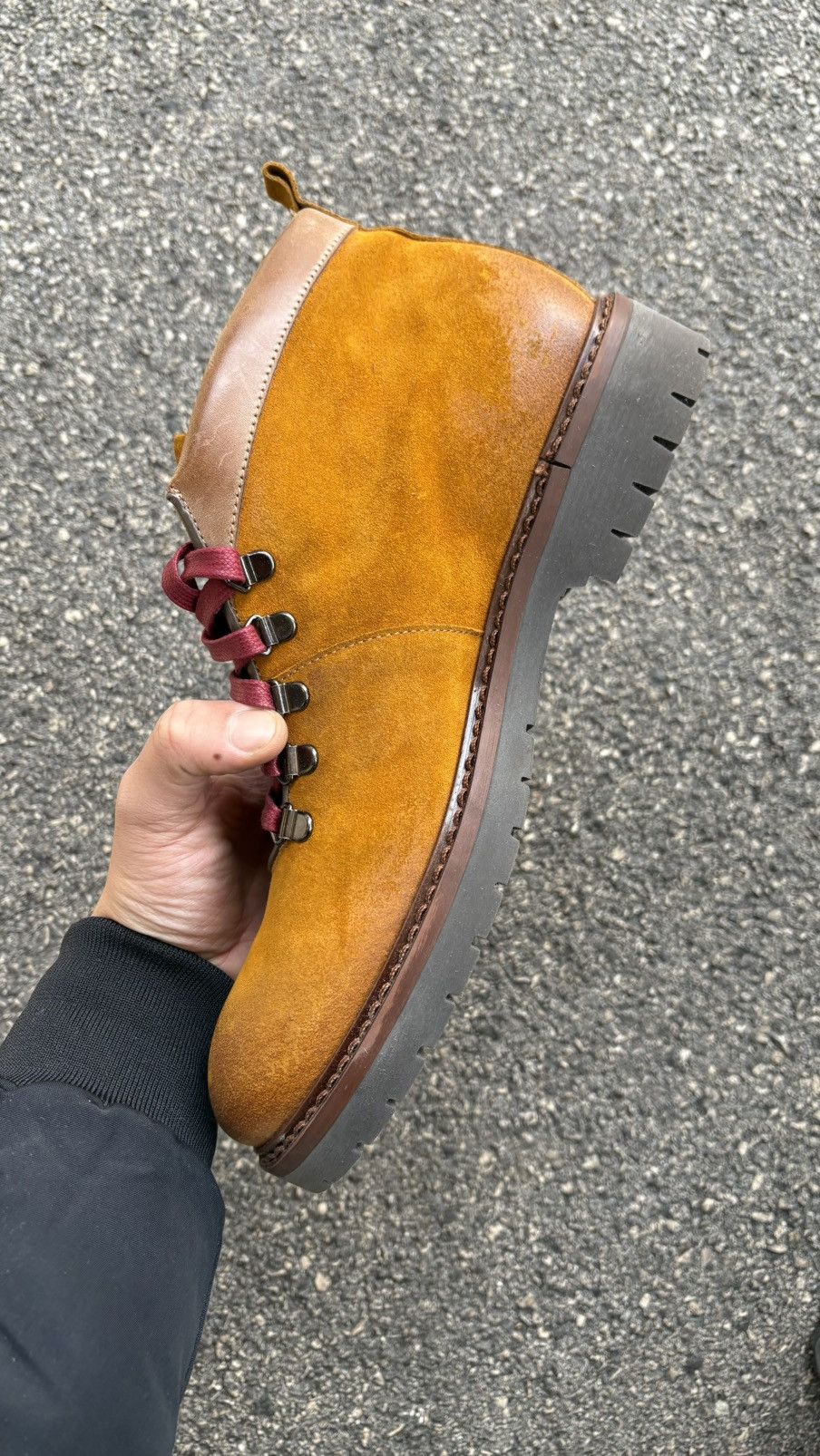 Other Ankle Boots Handmade in Italy - Luxury Ochre Leather Lining Size US 9.5 / EU 42-43 - 5 Thumbnail