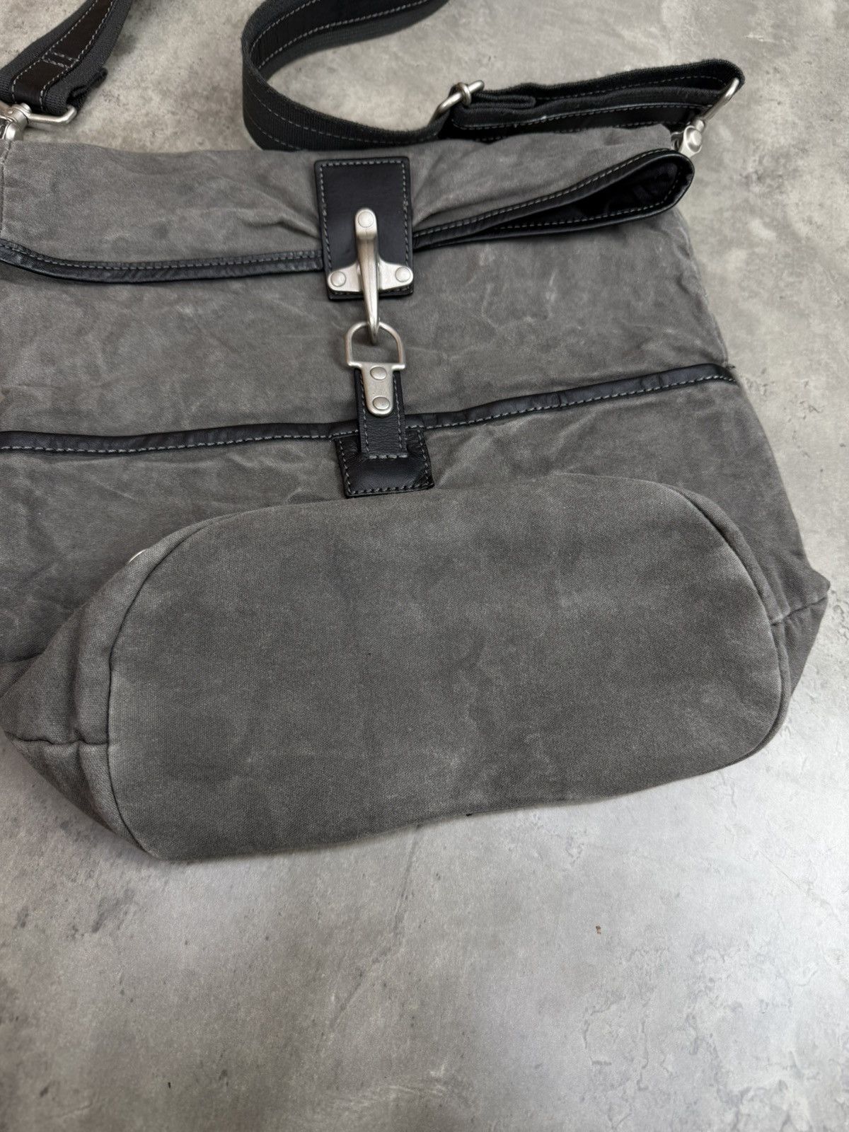 Other Comodo +Plus T Grey Crossbody Shoulder Bag Waxed Canvas Size ONE SIZE - 5 Thumbnail