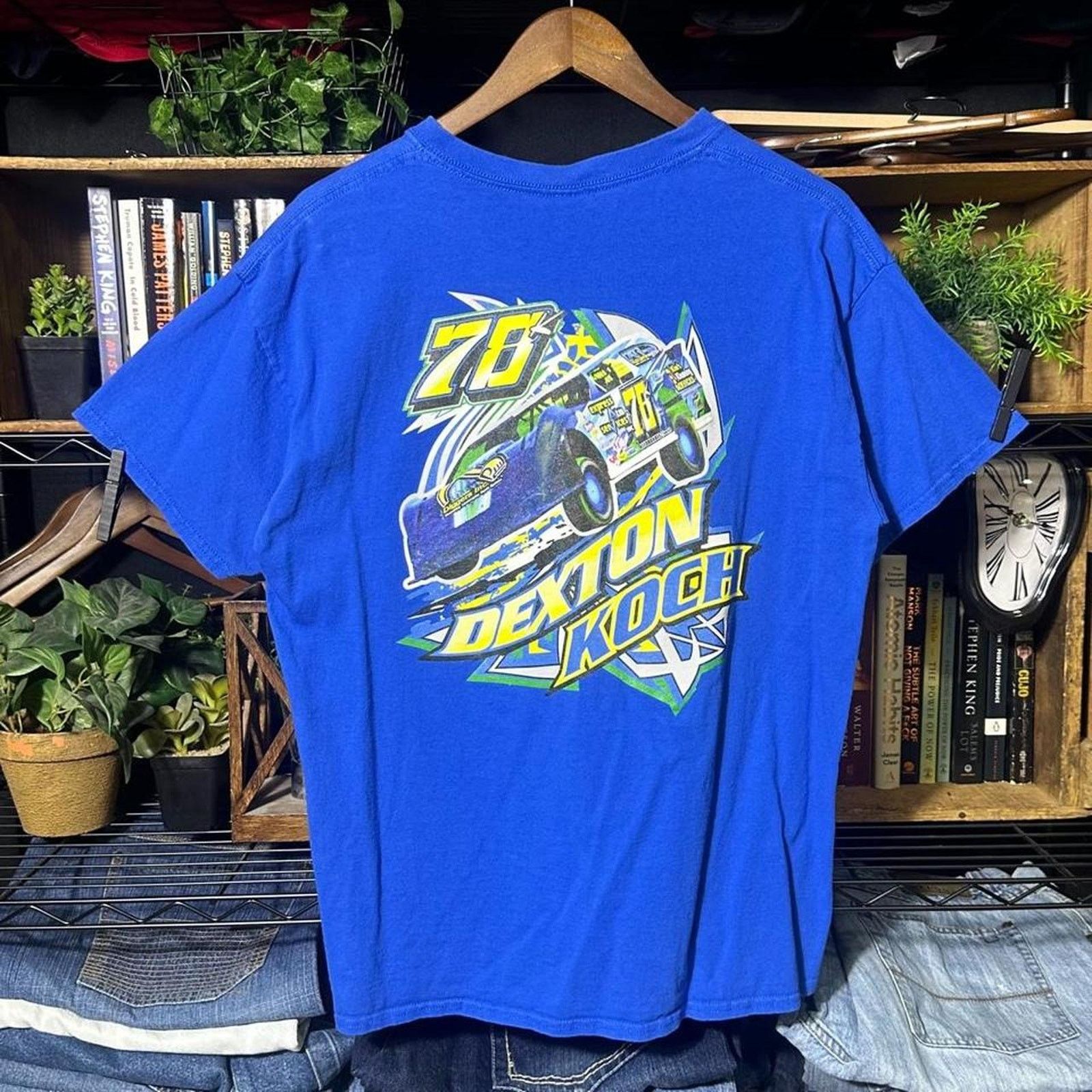 NASCAR Vintage Y2K Racing Tee Shirt Men Large Blue AOP NASCAR 2000s Size US L / EU 52-54 / 3 - 1 Thumbnail