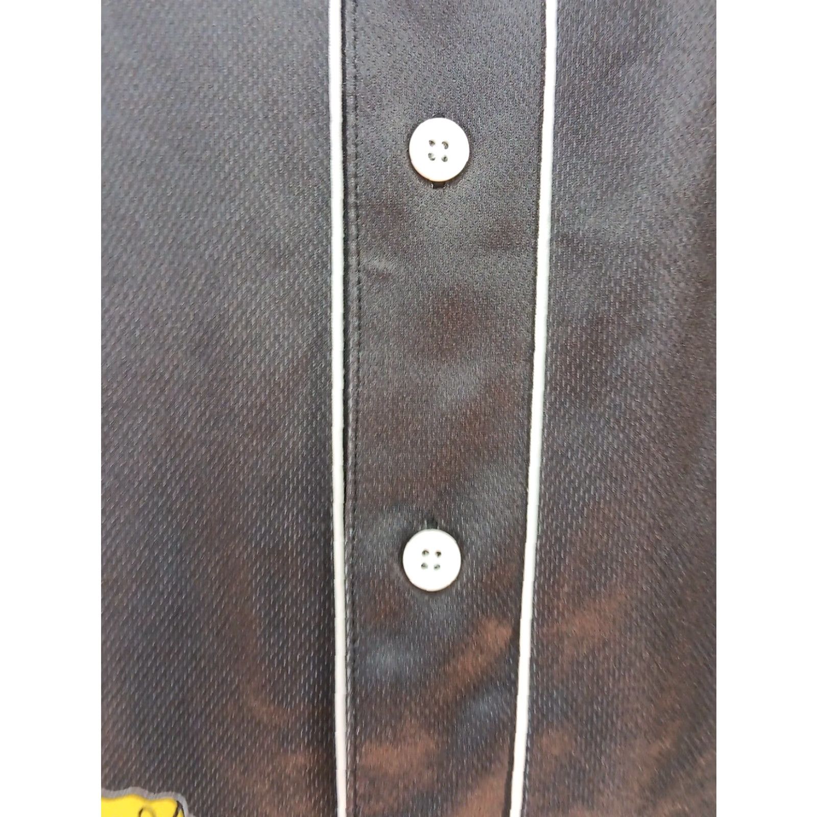 Nickelodeon Nickelodeon Spongebob Squarepants Baseball Jersey Men's XL Black Button Up Shirt Size US XL / EU 56 / 4 - 7 Thumbnail
