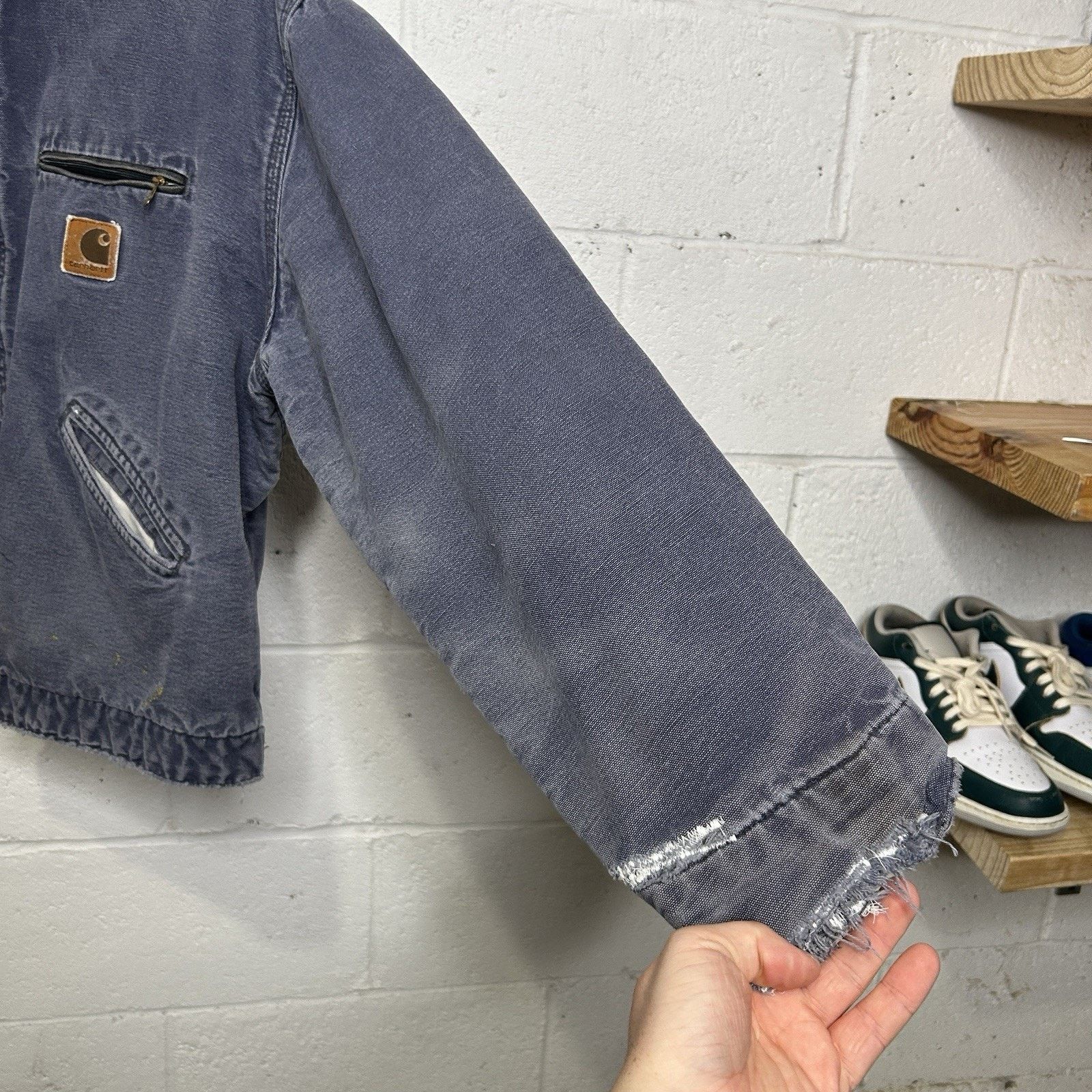 Carhartt Vintage Carhartt Blanket-Lined Detroit Jacket “Petrol” J64 Size US XL / EU 56 / 4 - 10 Thumbnail