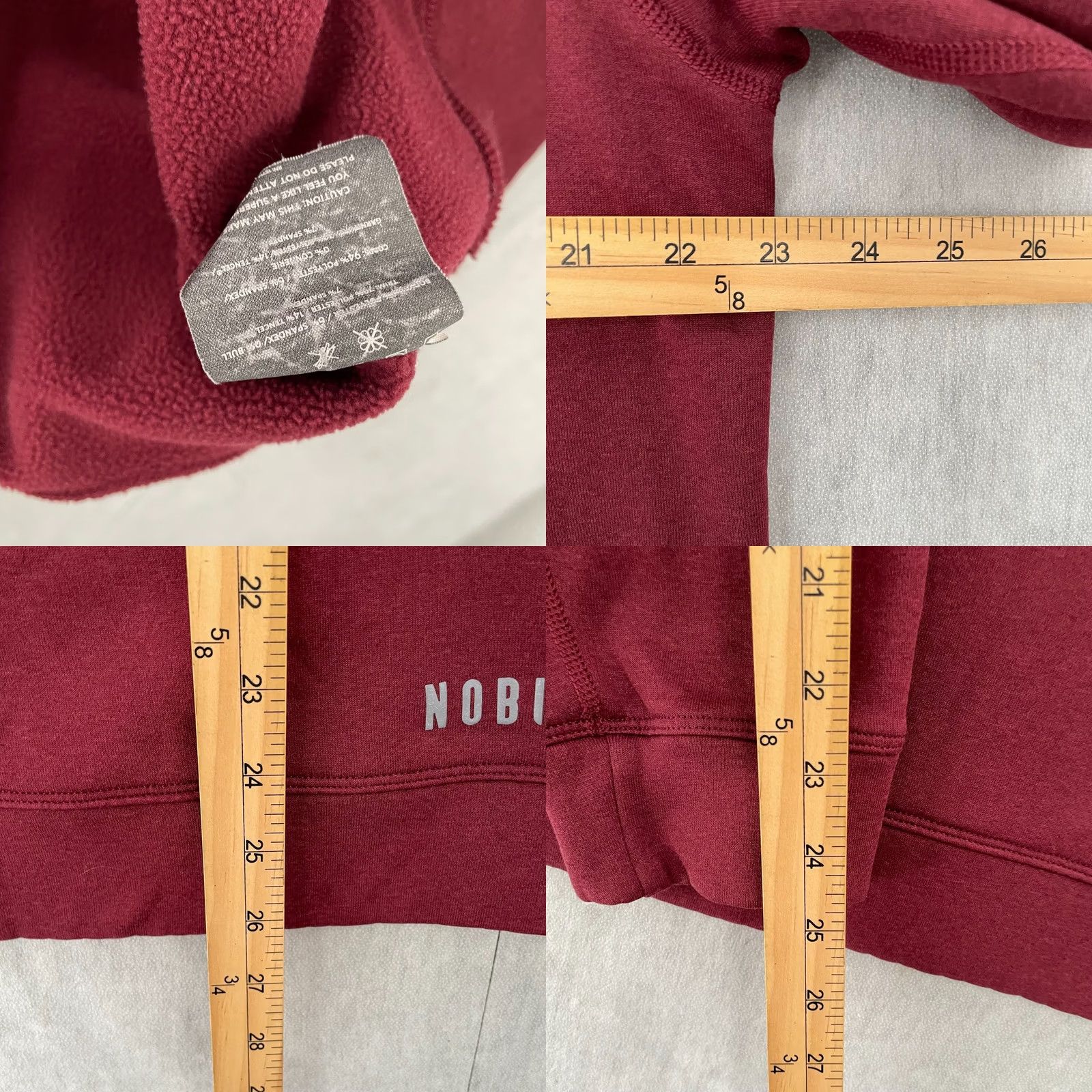 Vintage NOBULL Sweatshirt Adult XL Red Fleece Crewneck Pullover Stretch Logo USA Mens Size US XL / EU 56 / 4 - 8 Thumbnail