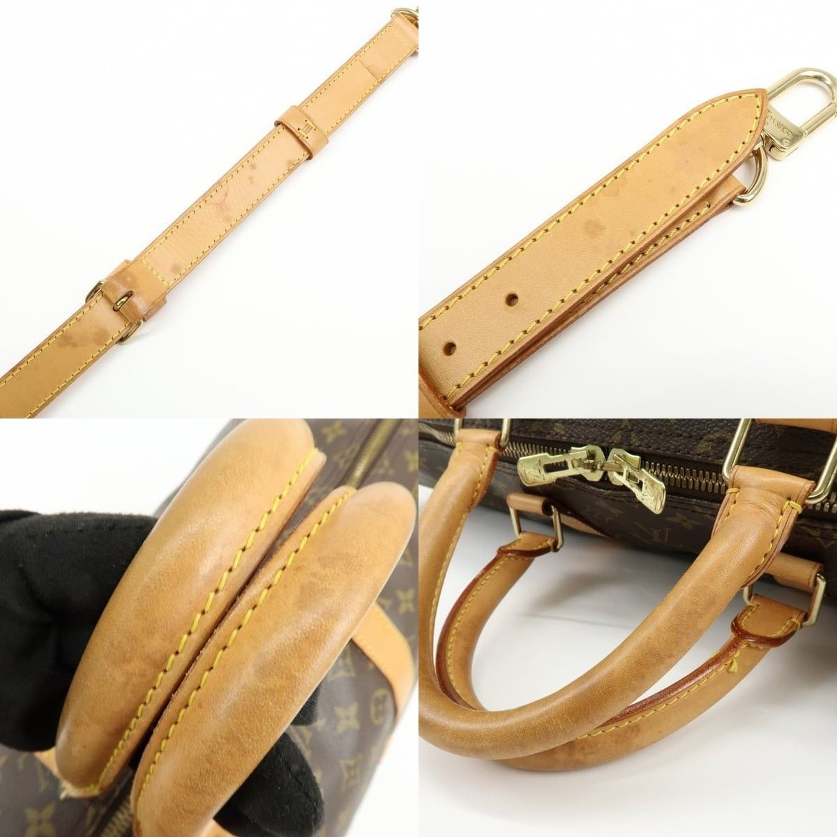 Louis Vuitton Louis Vuitton Monogram Keepall Bandouliere 55 Duffle Bag Size ONE SIZE - 4 Thumbnail