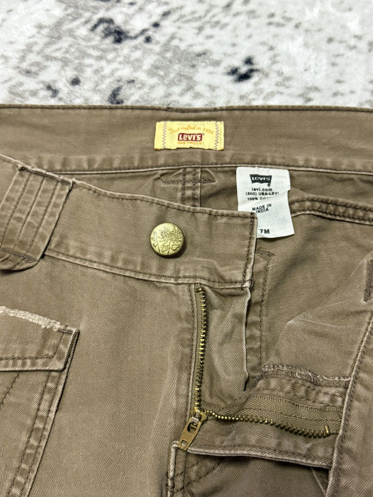 Levi's Vintage Levis Tab Twills Bush Pocket Low Rise Flare Jeans Size 28" / US 6 / IT 42 - 14 Thumbnail