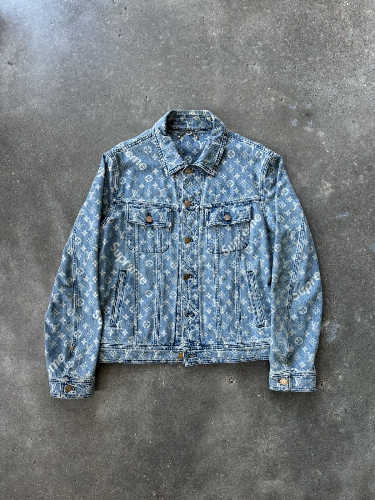 Louis Vuitton Supreme Denim Jacket Supreme X Louis Vuitton