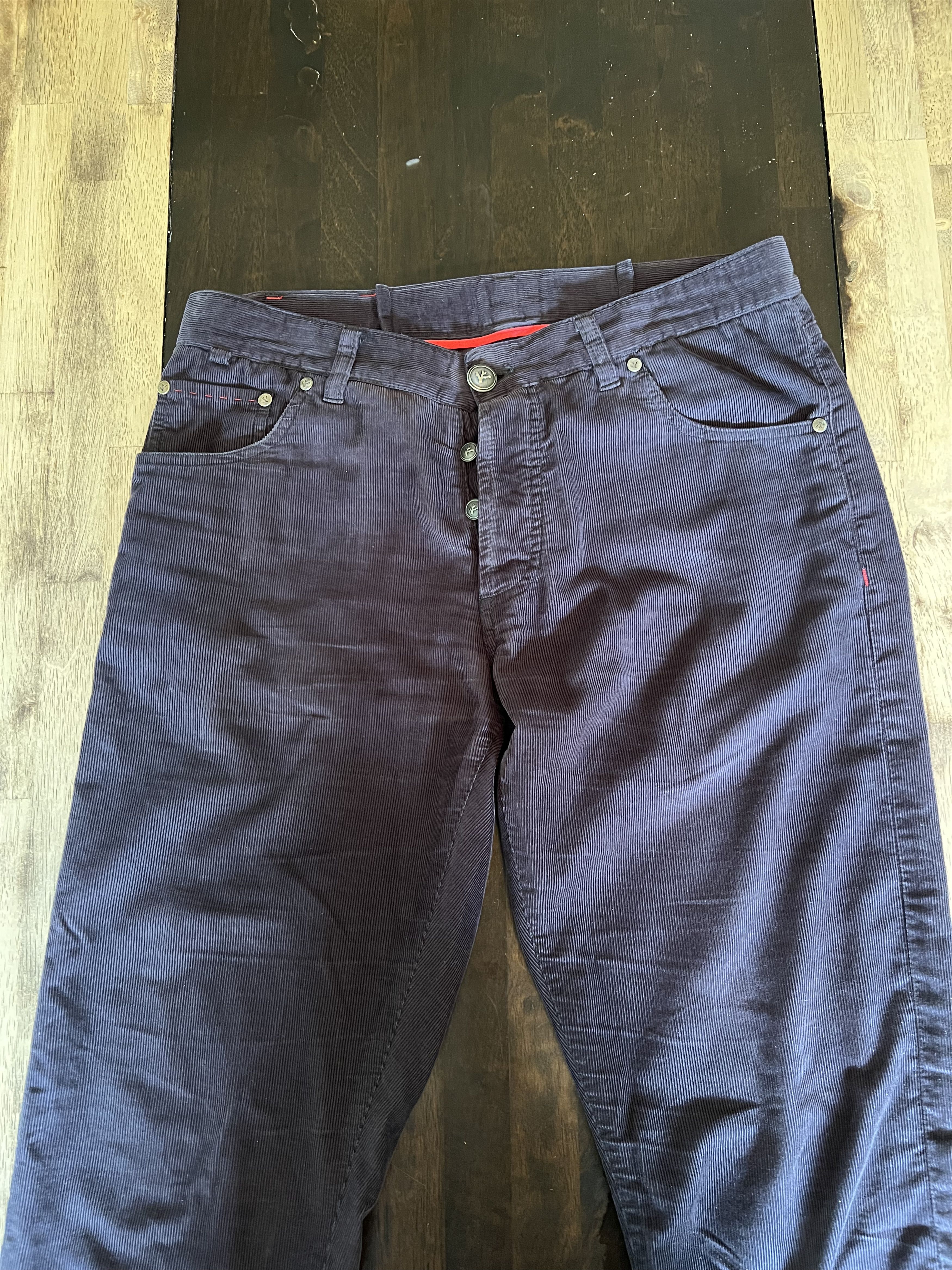 Isaia Isaia Charcoal Corduroy Jeans 32 W Size US 32 / EU 48 - 2 Thumbnail