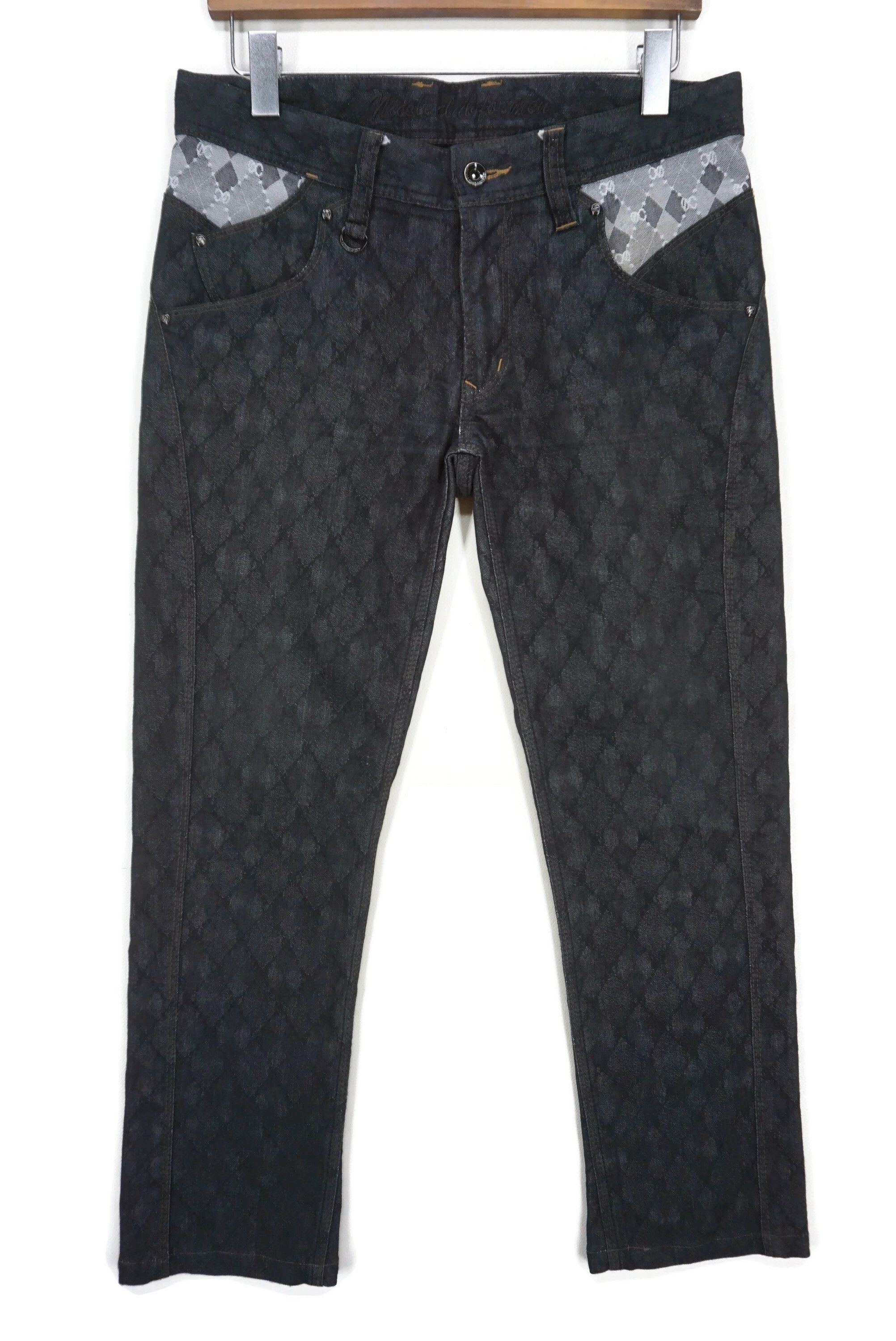 Japanese Brand Nicole Jeans Fit W33xL26.5 Matsuda Low-Rise Cropped Monogram Size US 30 / EU 46 - 1 Thumbnail