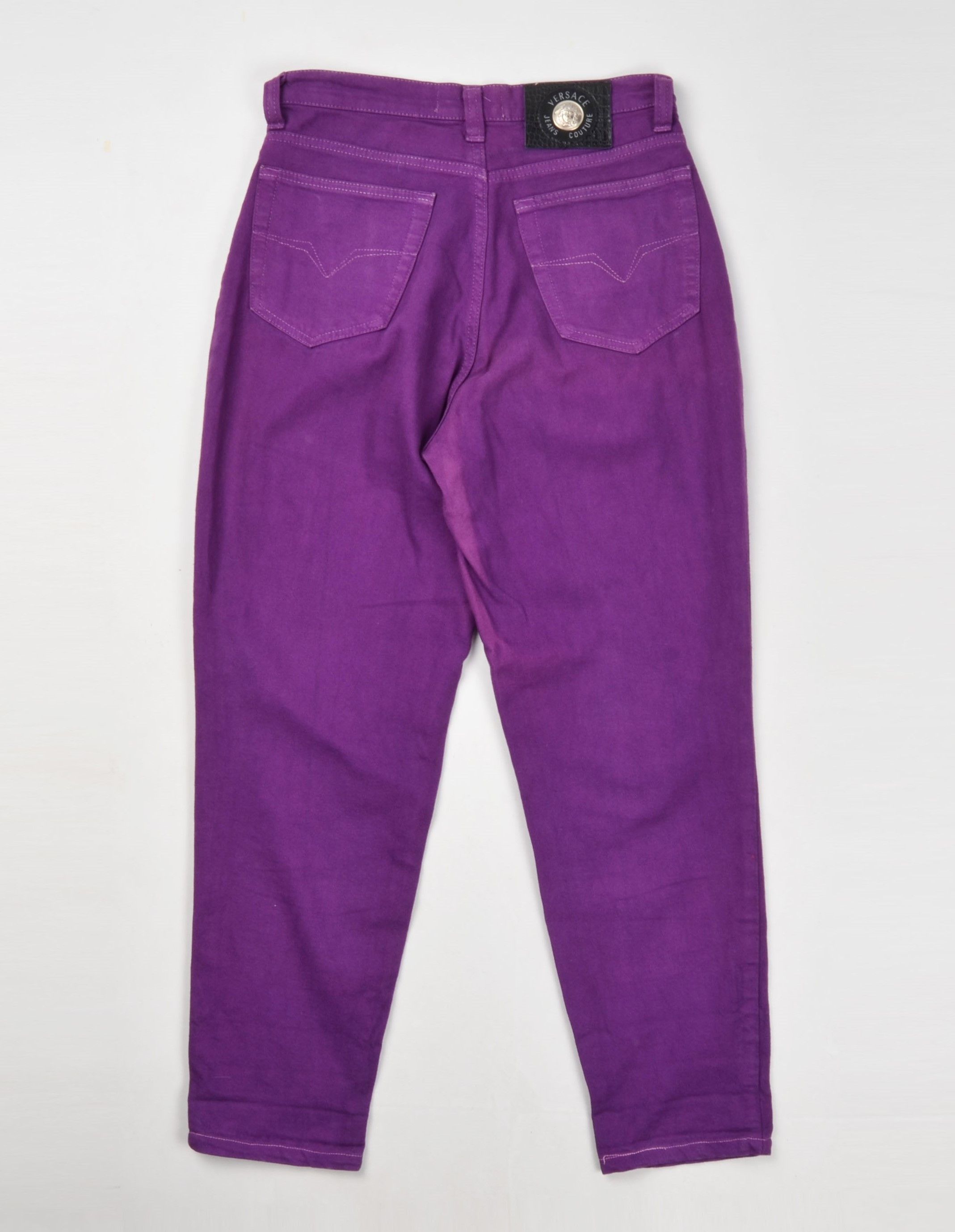 Versace × Versace Jeans Couture × Vintage Vintage Versace Jeans Couture Purple High Waisted Pants Size 28" / US 6 / IT 42 - 9 Thumbnail