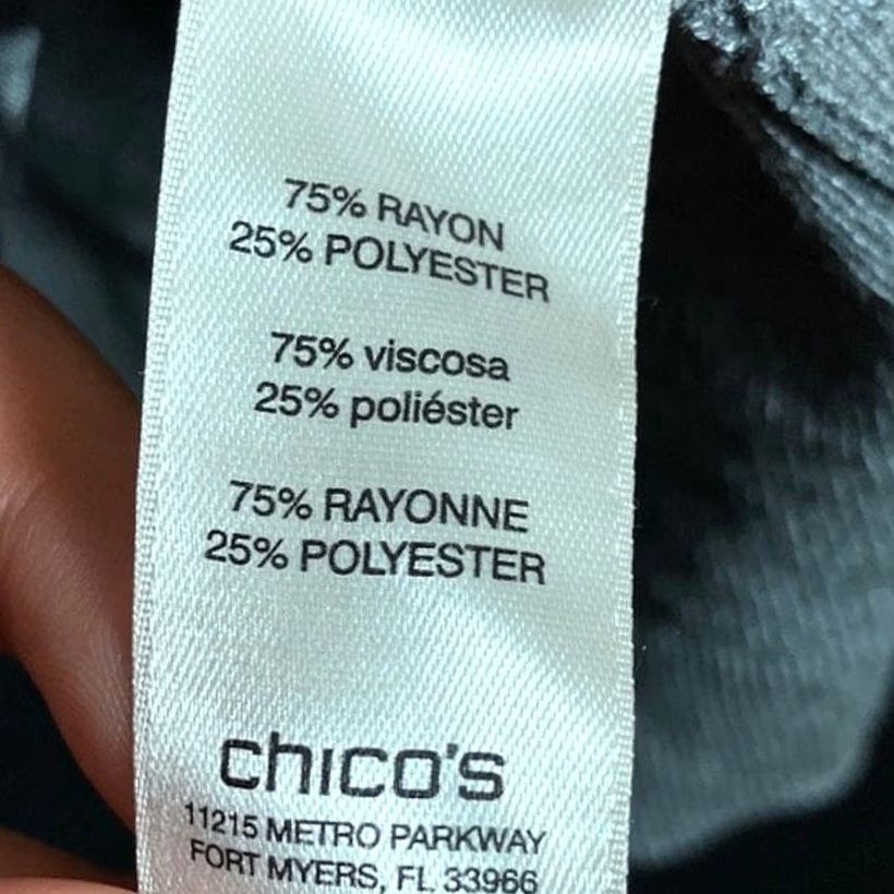 Vintage Chicos Women Sweater Gray Turtleneck Ribbed Pullover Long Sleeve 3 (XL) Size XL / US 12-14 / IT 48-50 - 7 Thumbnail