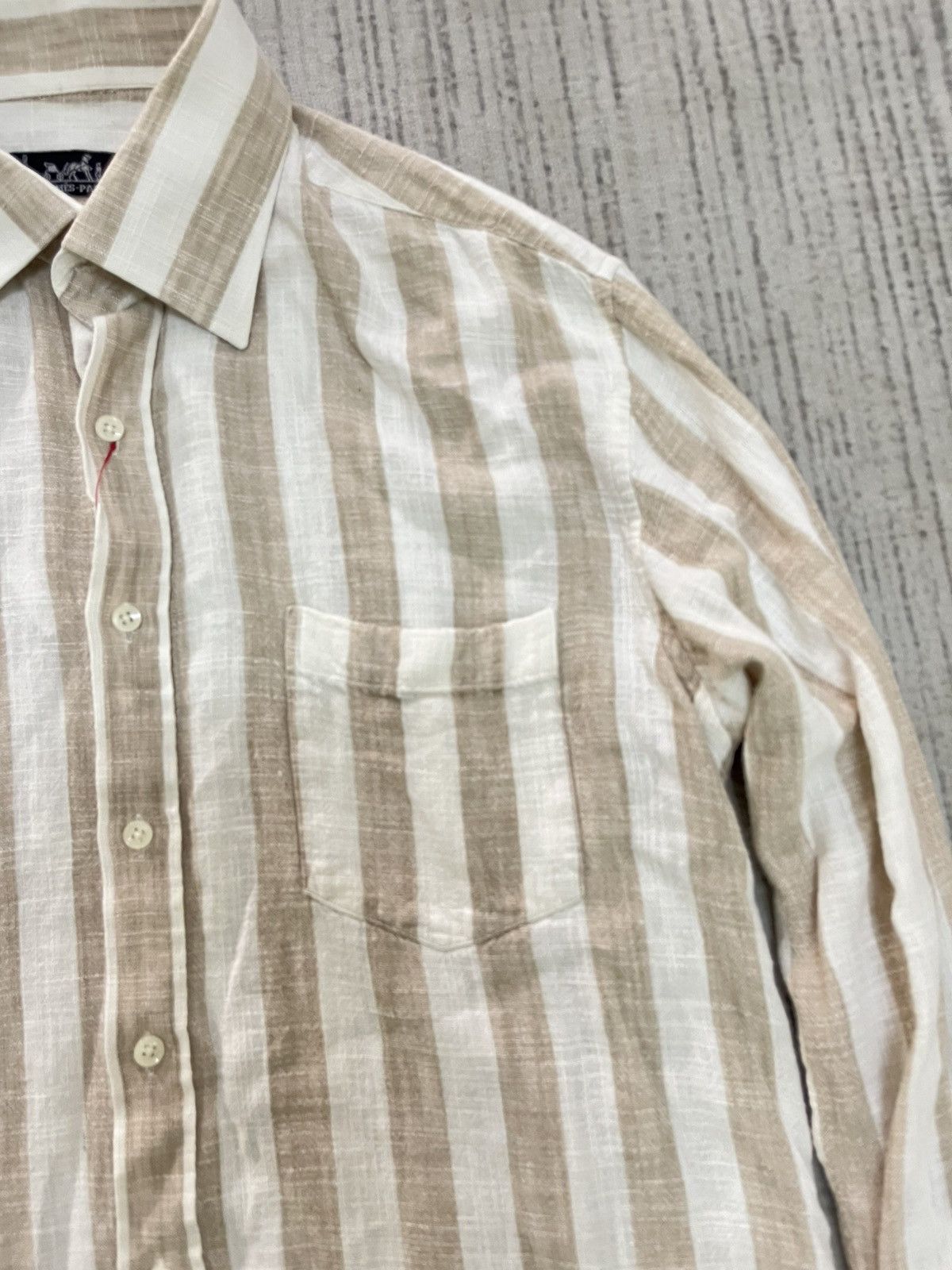 Hermes Vintage 80s hermes formal shirt Size US M / EU 48-50 / 2 - 3 Thumbnail