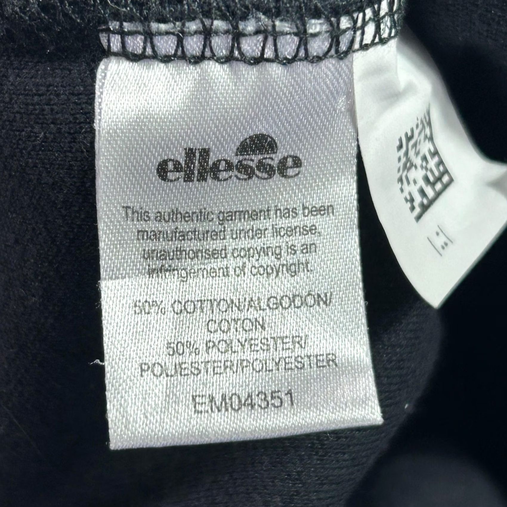 Ellesse Ellesse Mens Medium Black Fleece Jogger Sweatpants with Pockets EM04351 Size US 31 - 5 Thumbnail