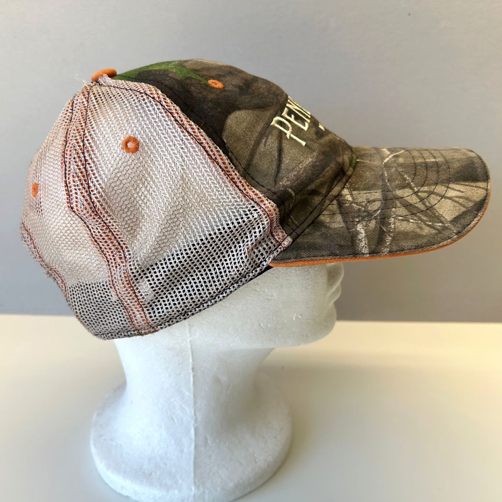 Pendleton VINTAGE Pendleton Whisky Trucker Hat Camouflage Orange Hunting Cowboy Size ONE SIZE - 5 Thumbnail