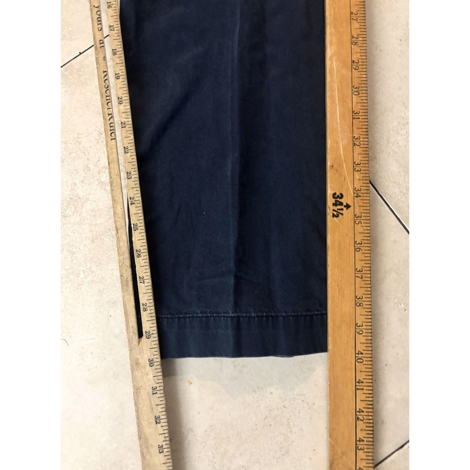 Polo Ralph Lauren Polo Ralph Lauren Preston Chino Pants Mens 36x32 Blue Cotton Flat Front Casual Pants Size US M / EU 48-50 / 2 - 7 Thumbnail