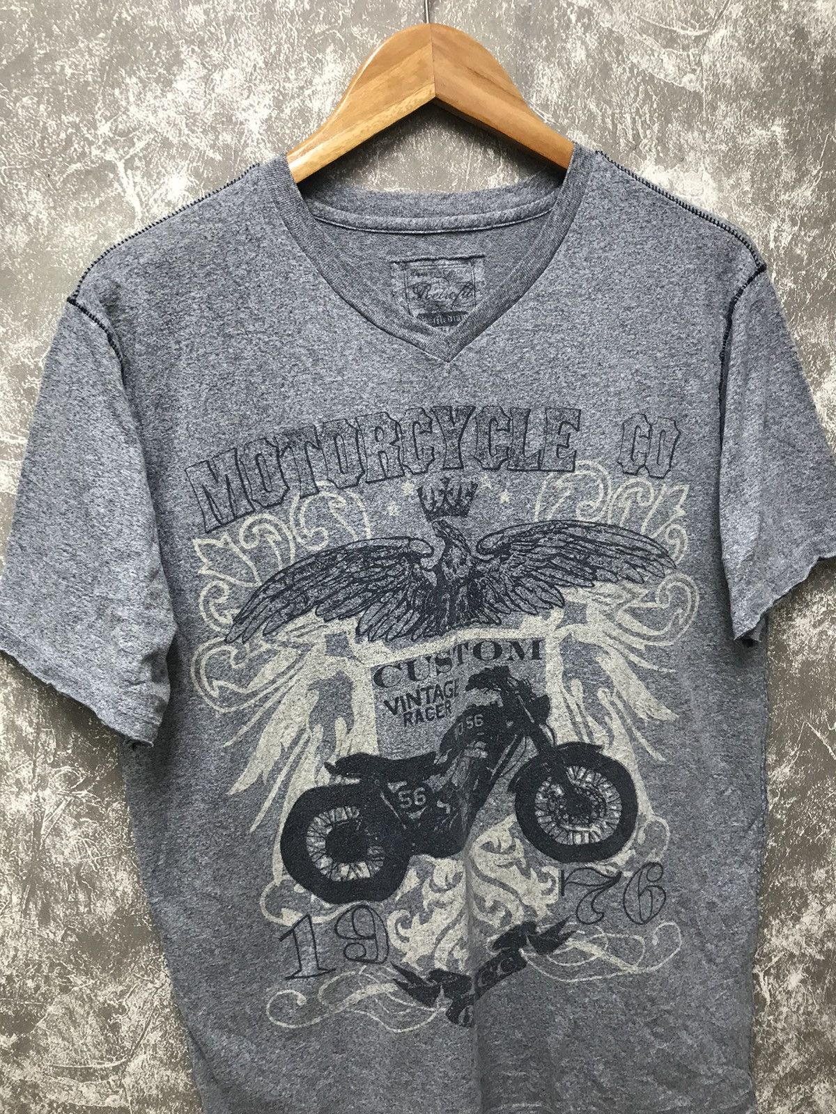 Affliction × Ed Hardy × Southpole Affliction Eagle Motorcycle Custom Y2K Graphic Tee Size US M / EU 48-50 / 2 - 2 Thumbnail
