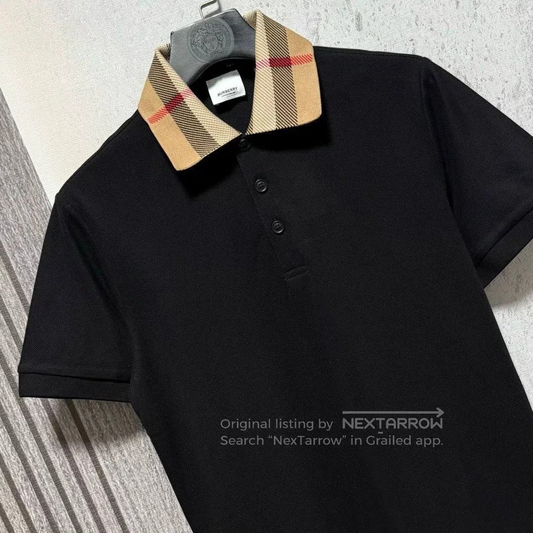 Burberry Burberry Men's Classic Plaid Collar Polo. Size US XL / EU 56 / 4 - 3 Thumbnail