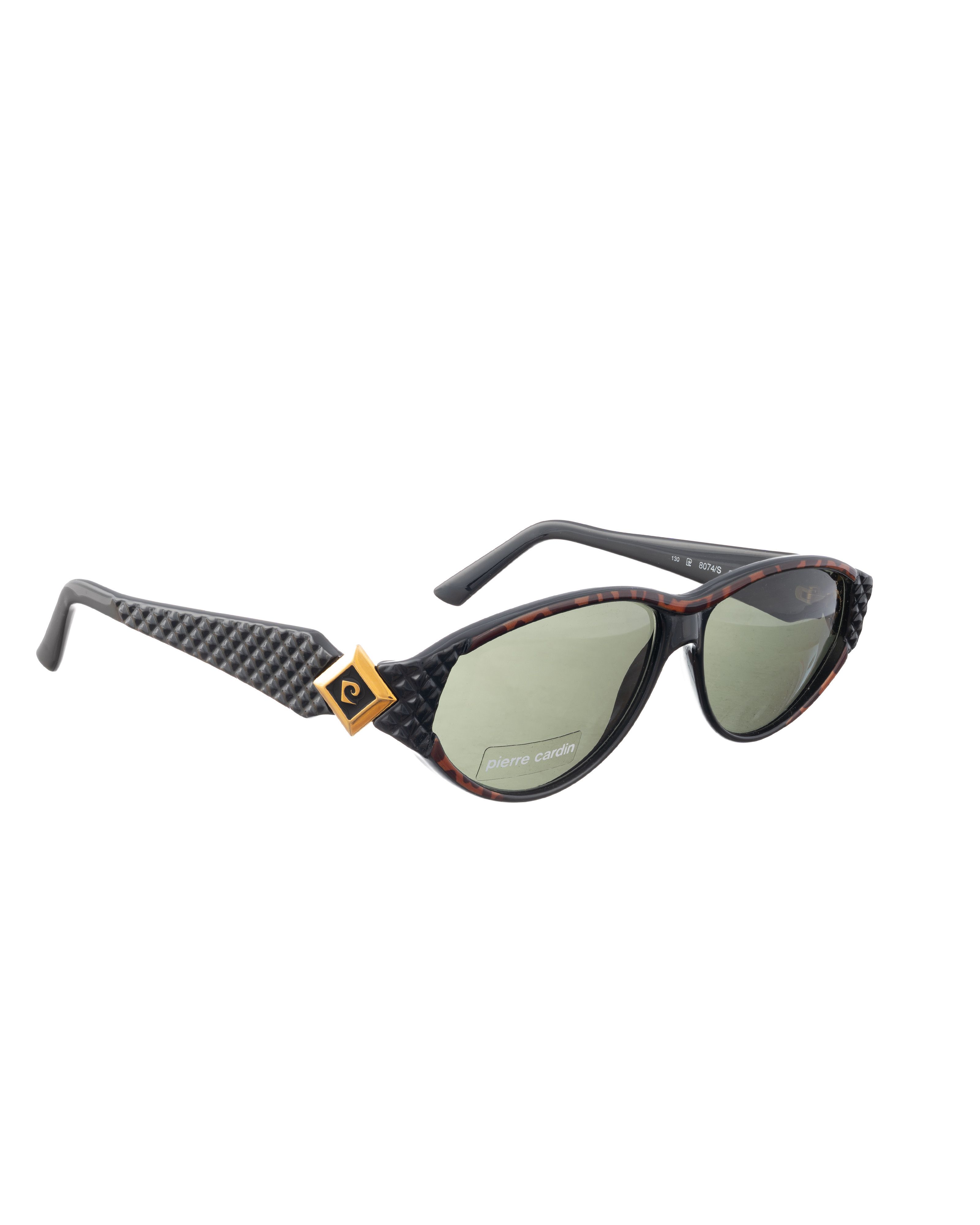 Pierre Cardin Pierre Cardin '90s Havana Brown & Gold Signature Sunglasses Size ONE SIZE - 1 Thumbnail