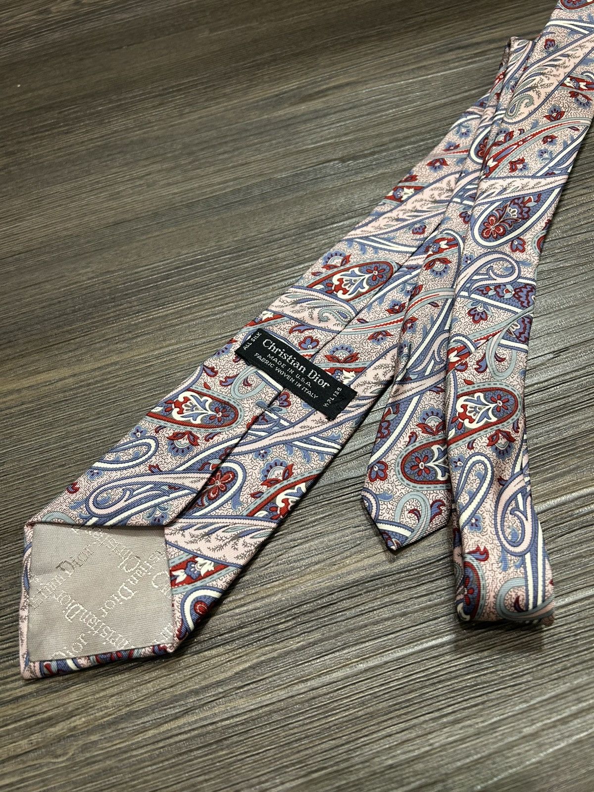 Dior Vintage Dior abstract paisley silk tie Size ONE SIZE - 2 Thumbnail
