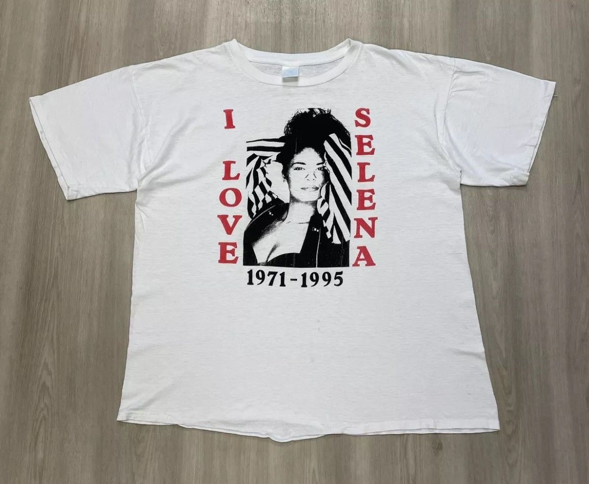Rap Tees × Vintage Vintage 90s Selena I LOVE SELENA Memorial Tee Mens XL Size US XL / EU 56 / 4 - 2 Thumbnail