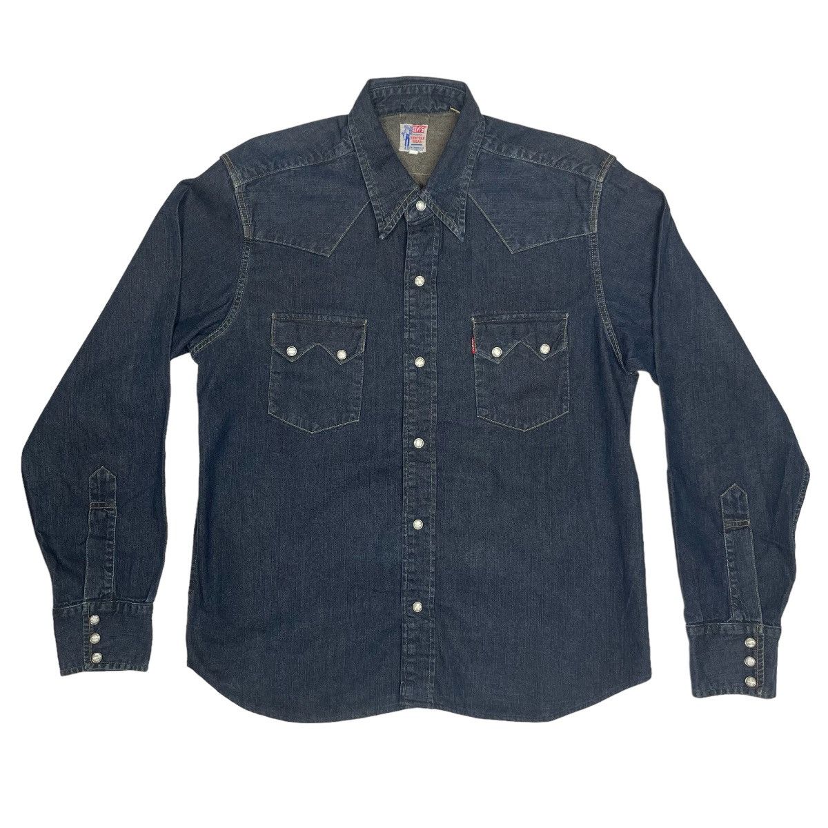 image of Levis Vintage Clothing 2000S Levi's Vintage Clothing 1950S Western Shirt - Large in Blue, Men's