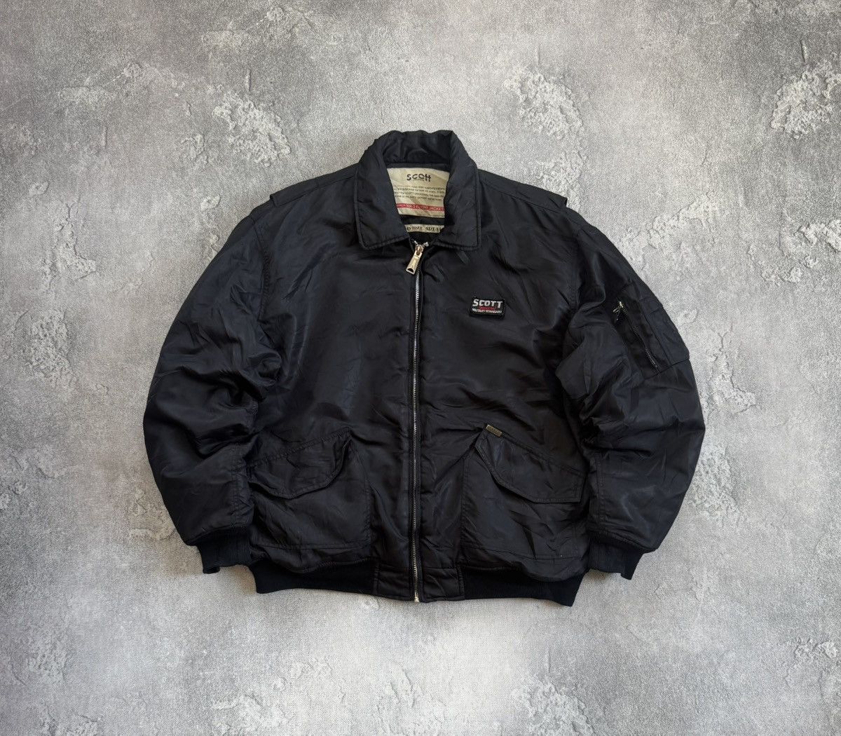 Schott Scott XL/size MA-2 M2 Military Flight pilot bomber jacket Size US XL / EU 56 / 4 - 1 Thumbnail