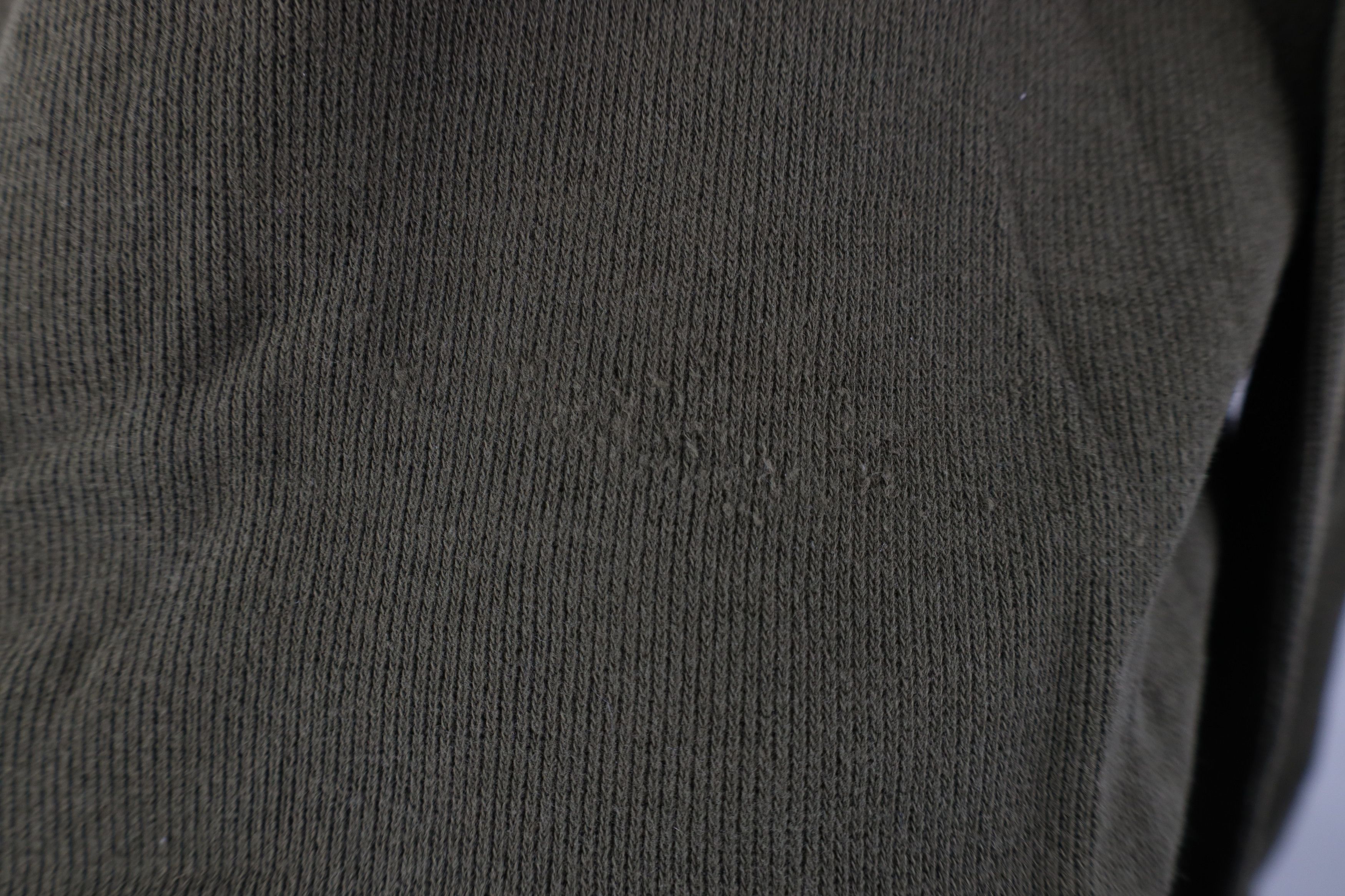 Vintage Vintage 90s Streetwear Heavy Ribbed Knit Long Sleeve Polo Size US XXL / EU 58 / 5 - 7 Thumbnail