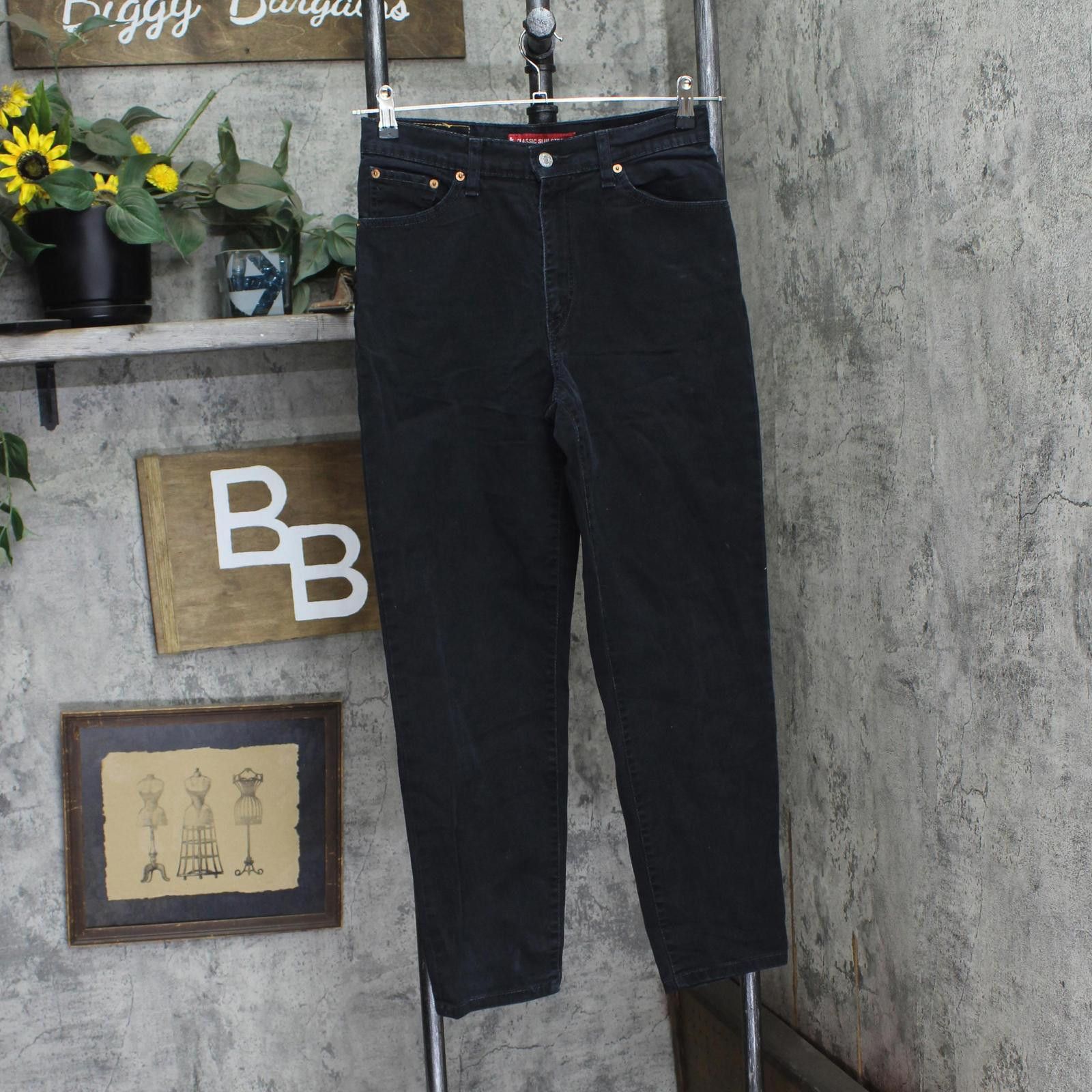 Levi's Levi's Classic Slim Stretch Jeans Black Wash 8 Misses Short Size 30" / US 8 / IT 44 - 1 Thumbnail
