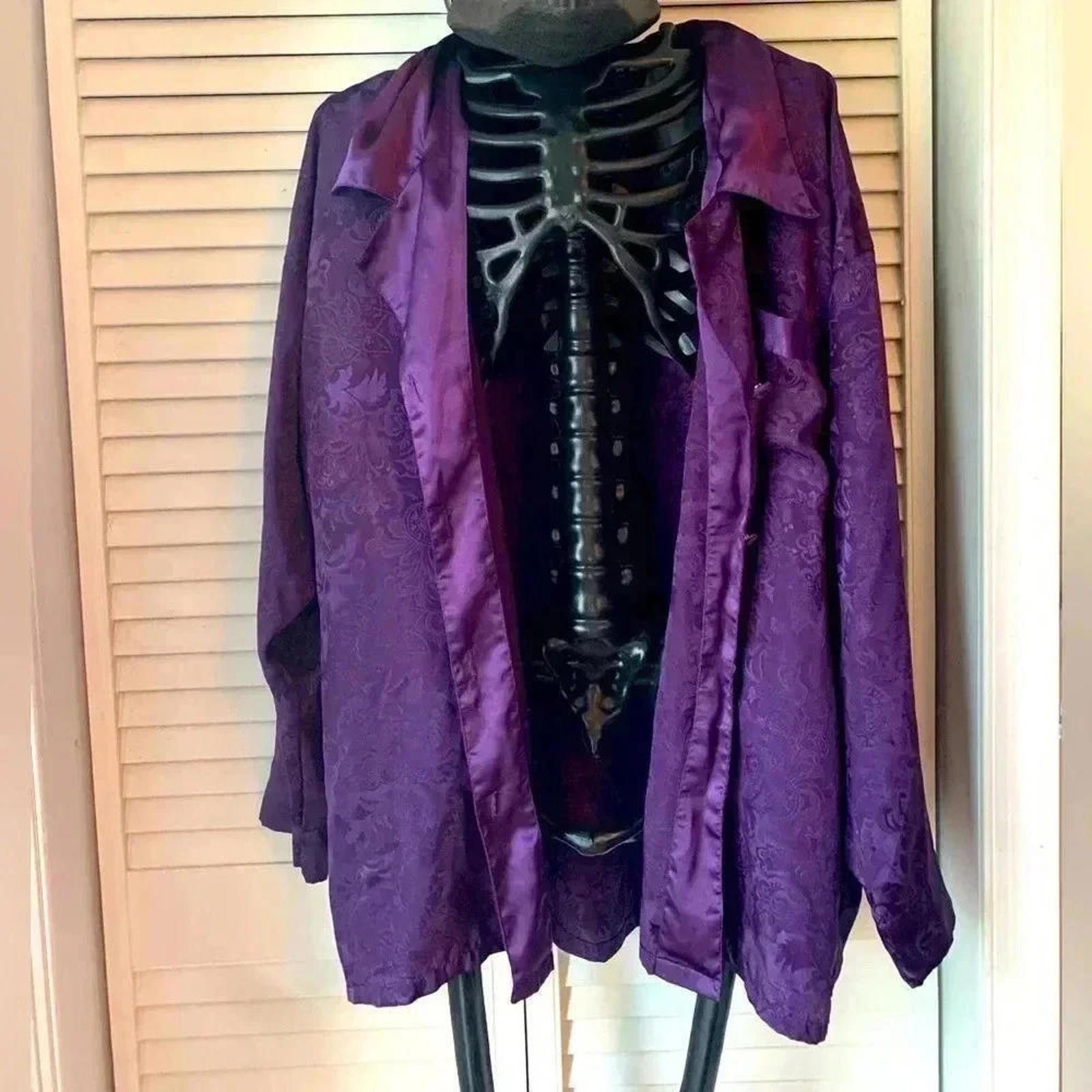 Designer Victoria's Secret Purple Satin Robe Size ONE SIZE - 1 Thumbnail