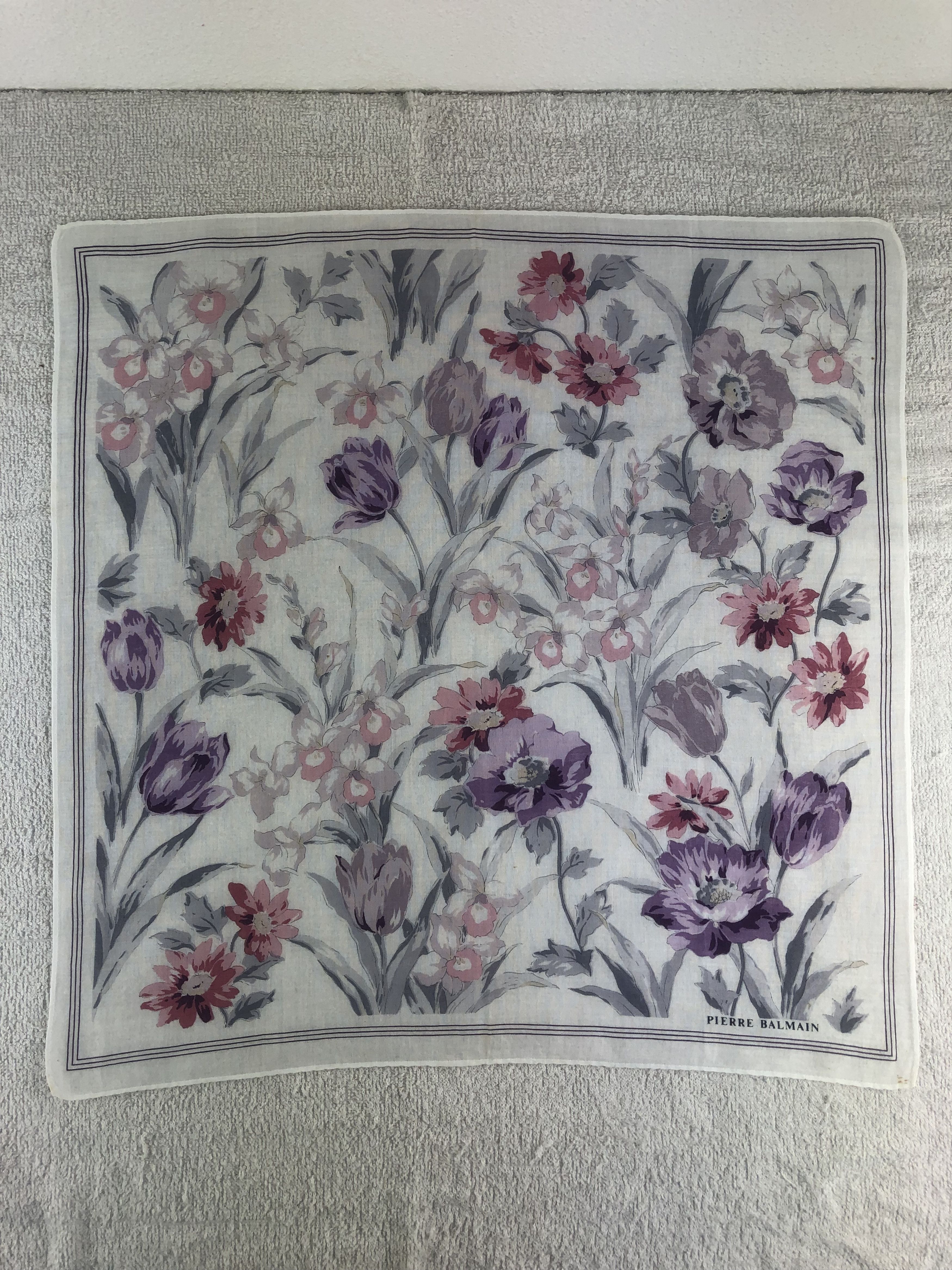 Pierre Balmain Pierre Balmain Handkerchief / Bandana / Neckerchief C043 Size ONE SIZE - 3 Thumbnail