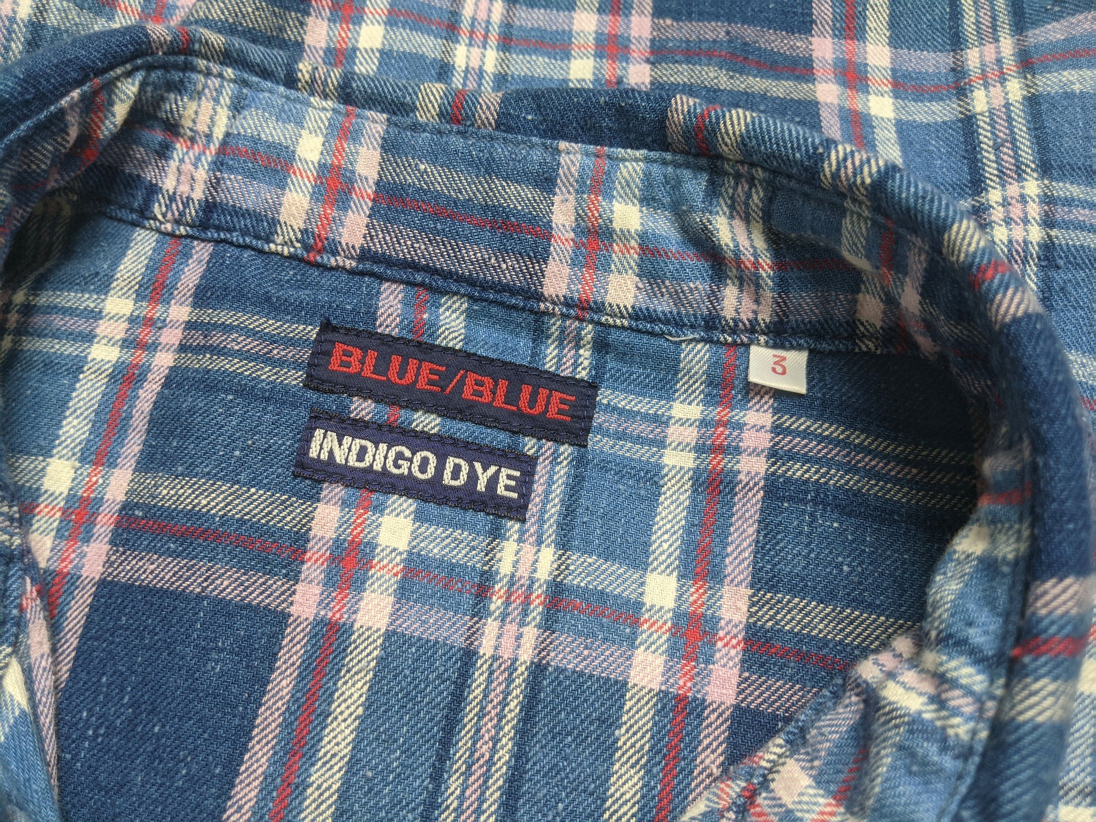 Blue Blue Japan Vintage Blue Blue Japan Indigo Dyed Western Flannel Shirt Size US L / EU 52-54 / 3 - 4 Thumbnail