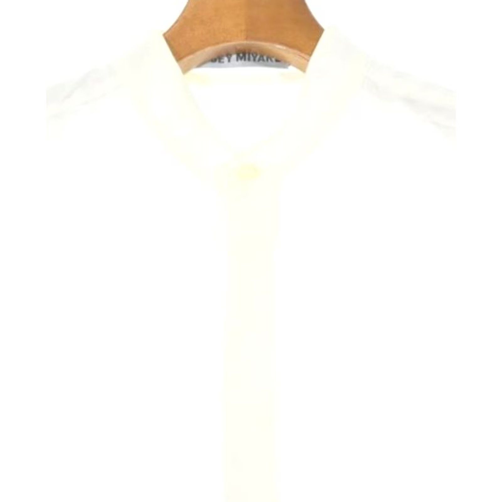 Issey Miyake ISSEY MIYAKE men'S Dress Shirt Size 1 White cotton Long sleeve simple USED Size 36R - 4 Thumbnail