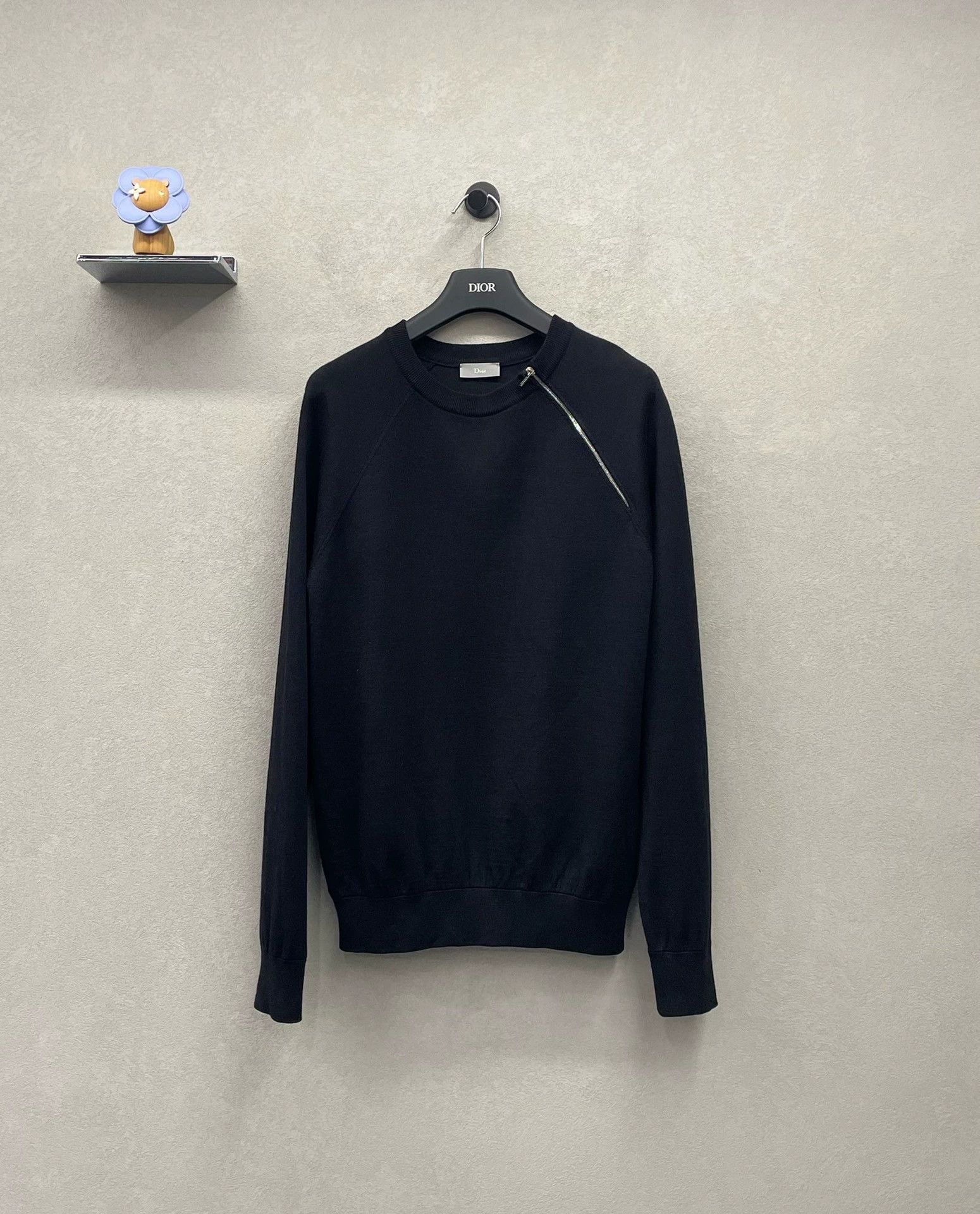 Dior black irregular zip-up sweater by Dior Size US S / EU 44-46 / 1 - 1 Thumbnail
