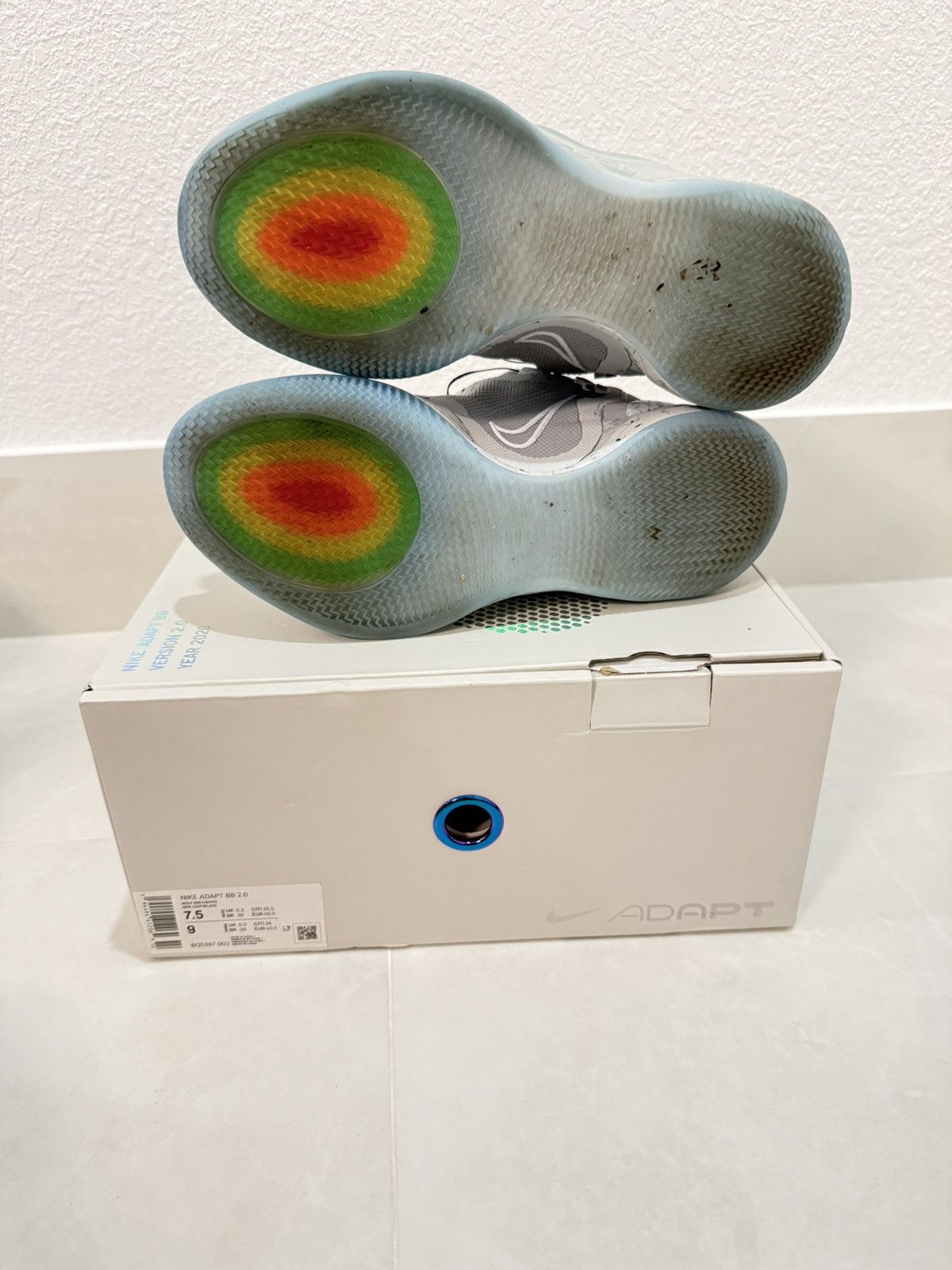 Nike Nike Adapt BB 2.0 Mag Size 7.5 Wolf Grey/White-Light Aqua Size US 7.5 / EU 40-41 - 8 Thumbnail