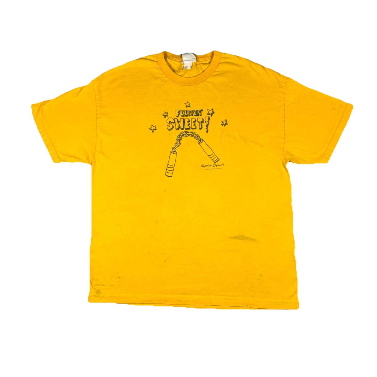 Vintage VINTAGE Dynamite T-Shirt Napoleon Dynamite Promo Adult XL Yellow Crew Neck Short Sleeve Cotton Size US XL / EU 56 / 4 - 2 Thumbnail