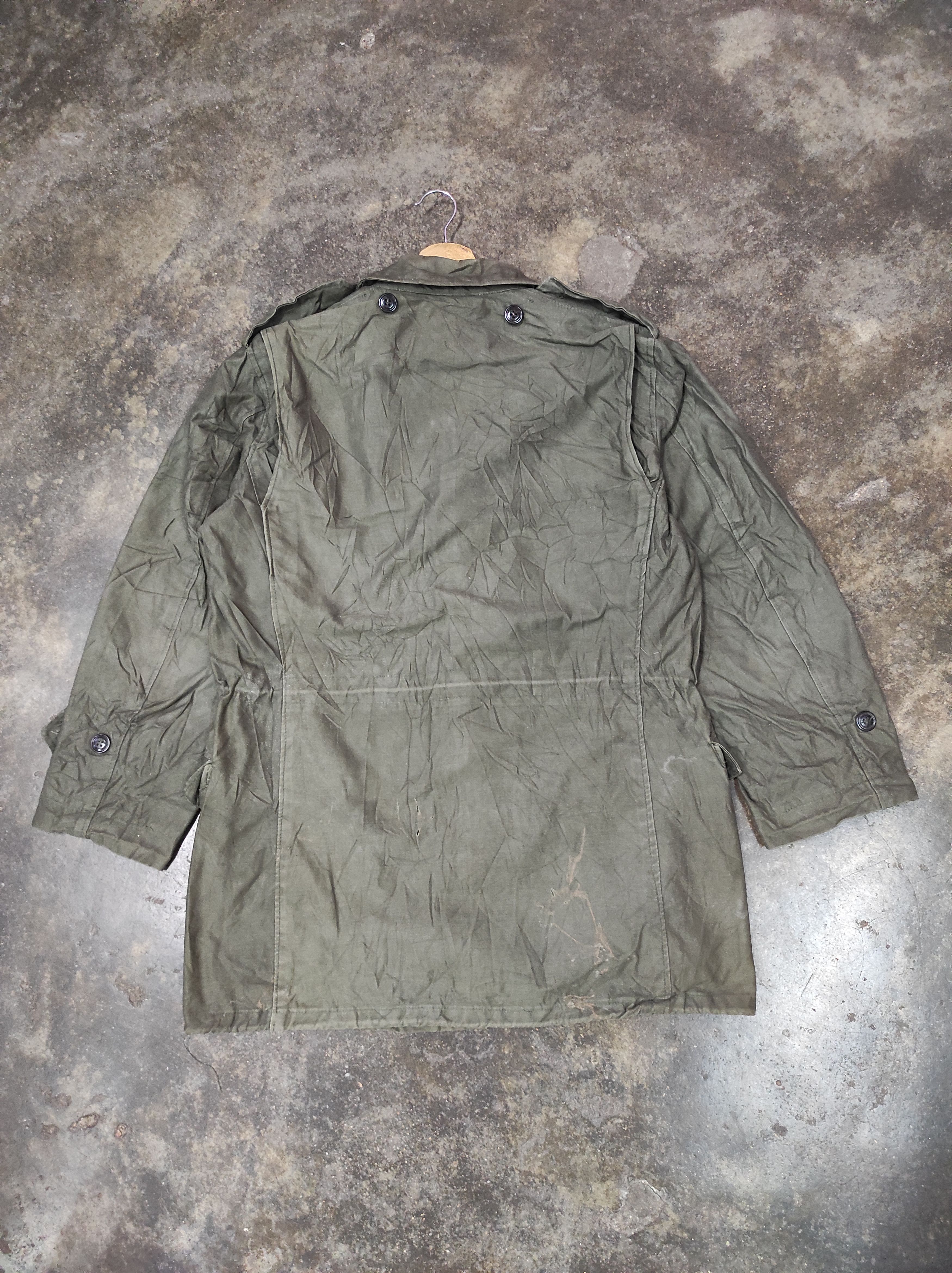 Vintage RARE VTG ARMY MILITARY DISTRESSED JACKET Size US L / EU 52-54 / 3 - 8 Thumbnail