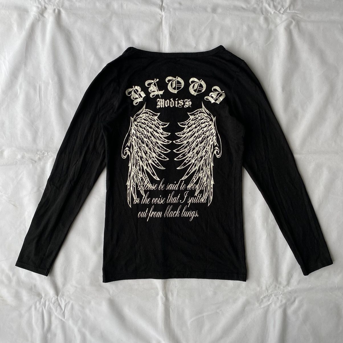 Beauty Beast × Japanese Brand × Le Grande Bleu (L.G.B.) Japanese Poem Embaces Blood Modish Long Sleeve Size US M / EU 48-50 / 2 - 9 Thumbnail