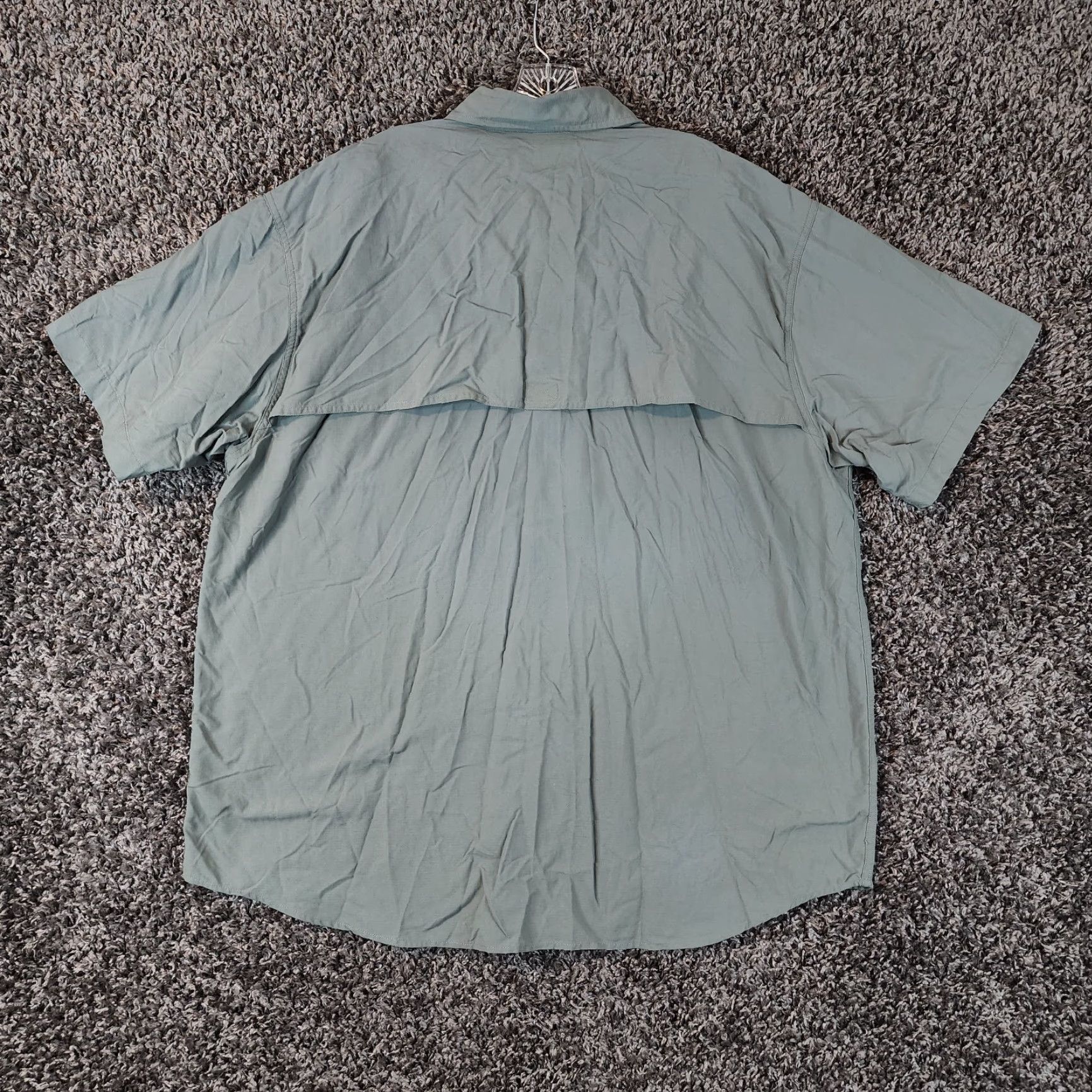 Vintage REI Outdoor Short Sleeve Button-Up Shirt XL Blue Mens with Pockets Size US 36 / EU 52 - 6 Thumbnail