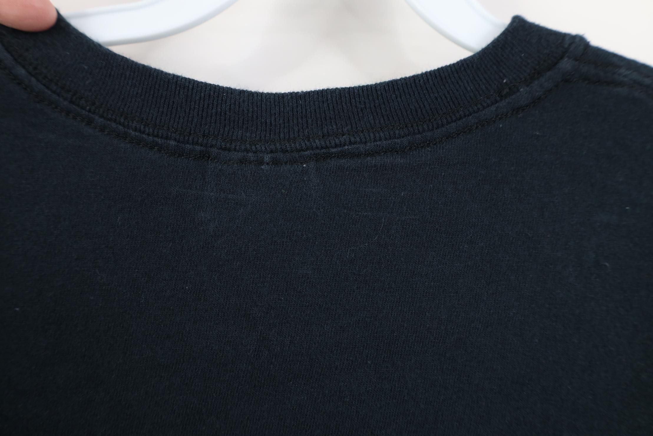 Vintage Vintage 90s Y2K Streetwear Faded Blank Cotton T-Shirt Black Size US L / EU 52-54 / 3 - 9 Thumbnail