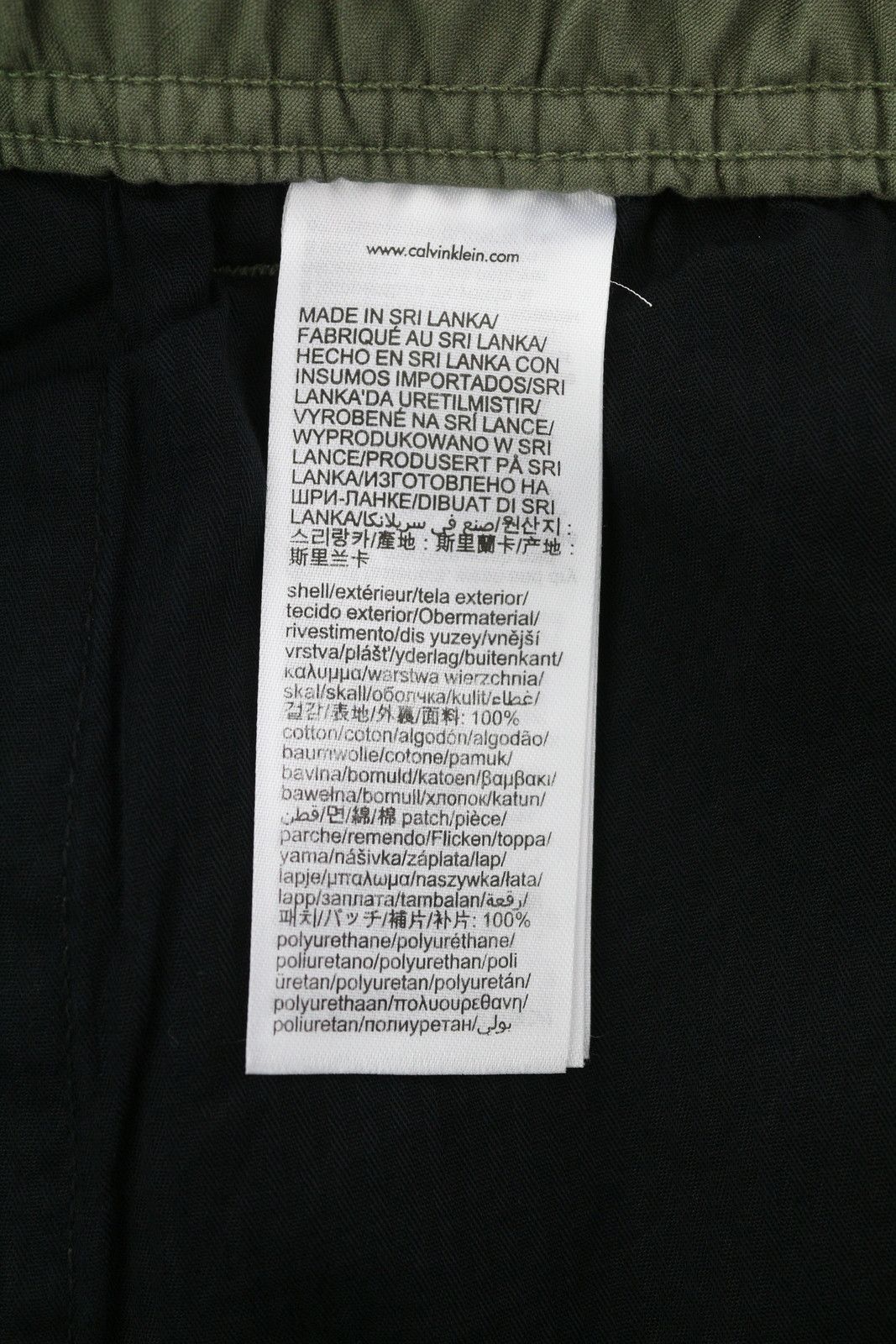Calvin Klein ESSENTIAL REGULAR M Green Cargo Waist Logo Trousers 85164 Size US 34 / EU 50 - 7 Thumbnail