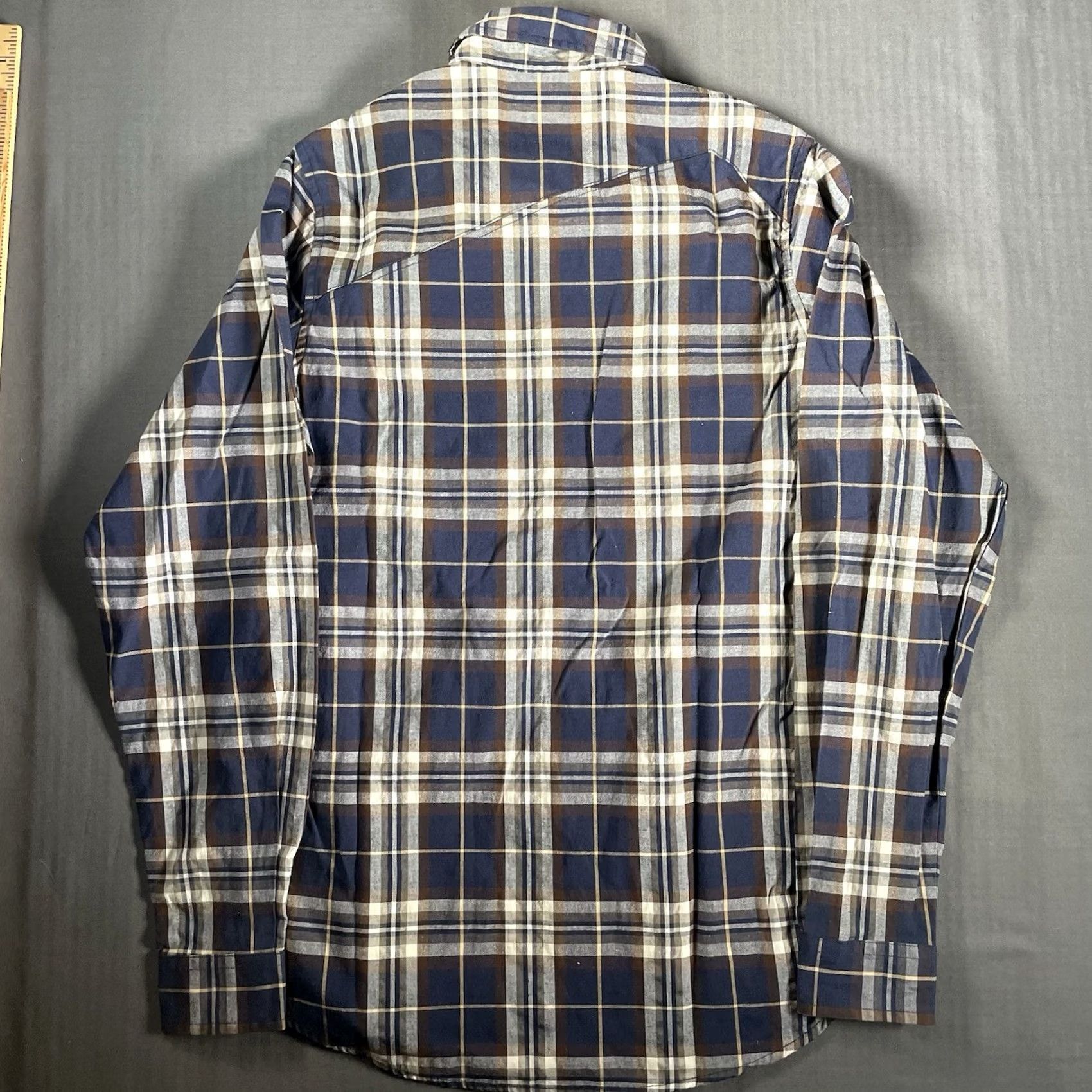 Barker Famous Stars & Straps Flannel Shirt Mens Small Plaid Travis Barker Long Sleeve Size US S / EU 44-46 / 1 - 6 Thumbnail
